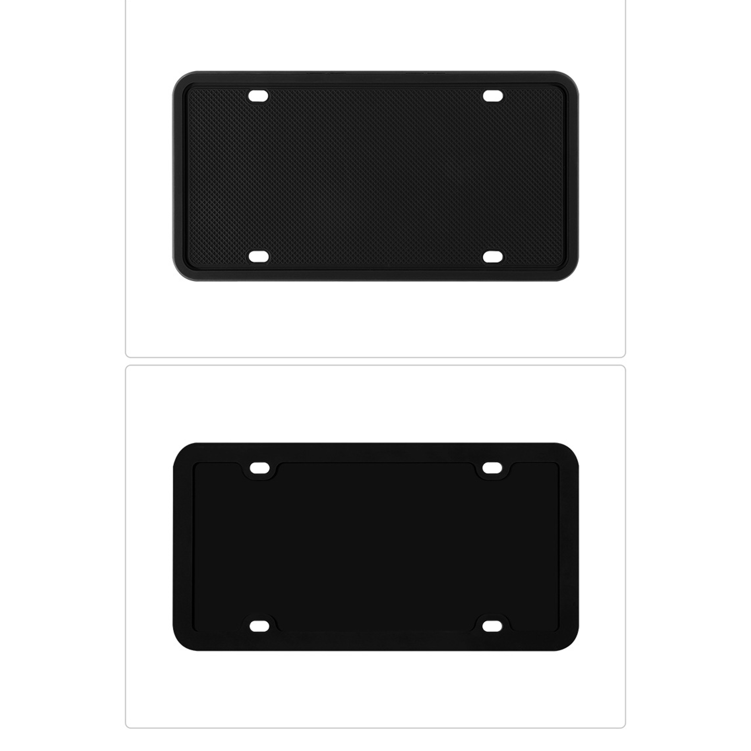Silicone License Plate Frame Set 8