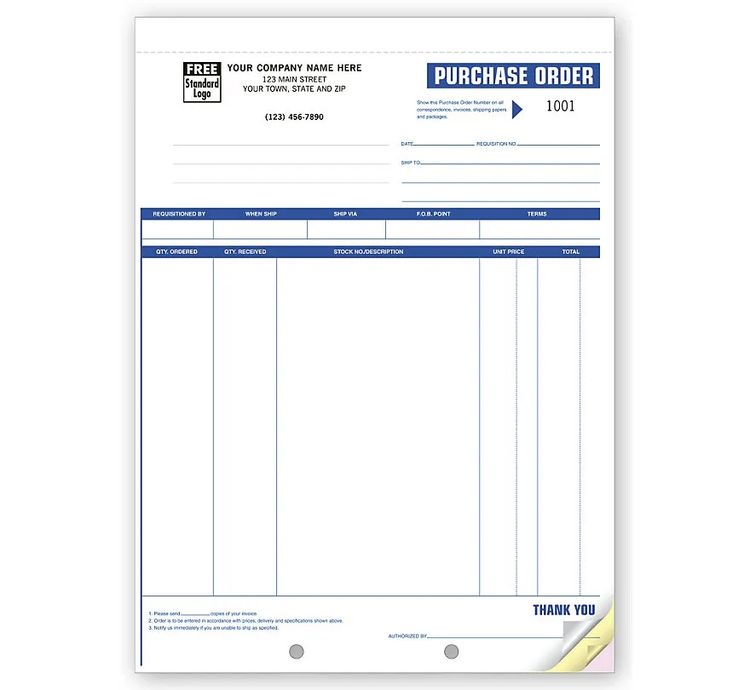 Purchase Orders, High Impact, Large Format - 193 | The Ad Shop