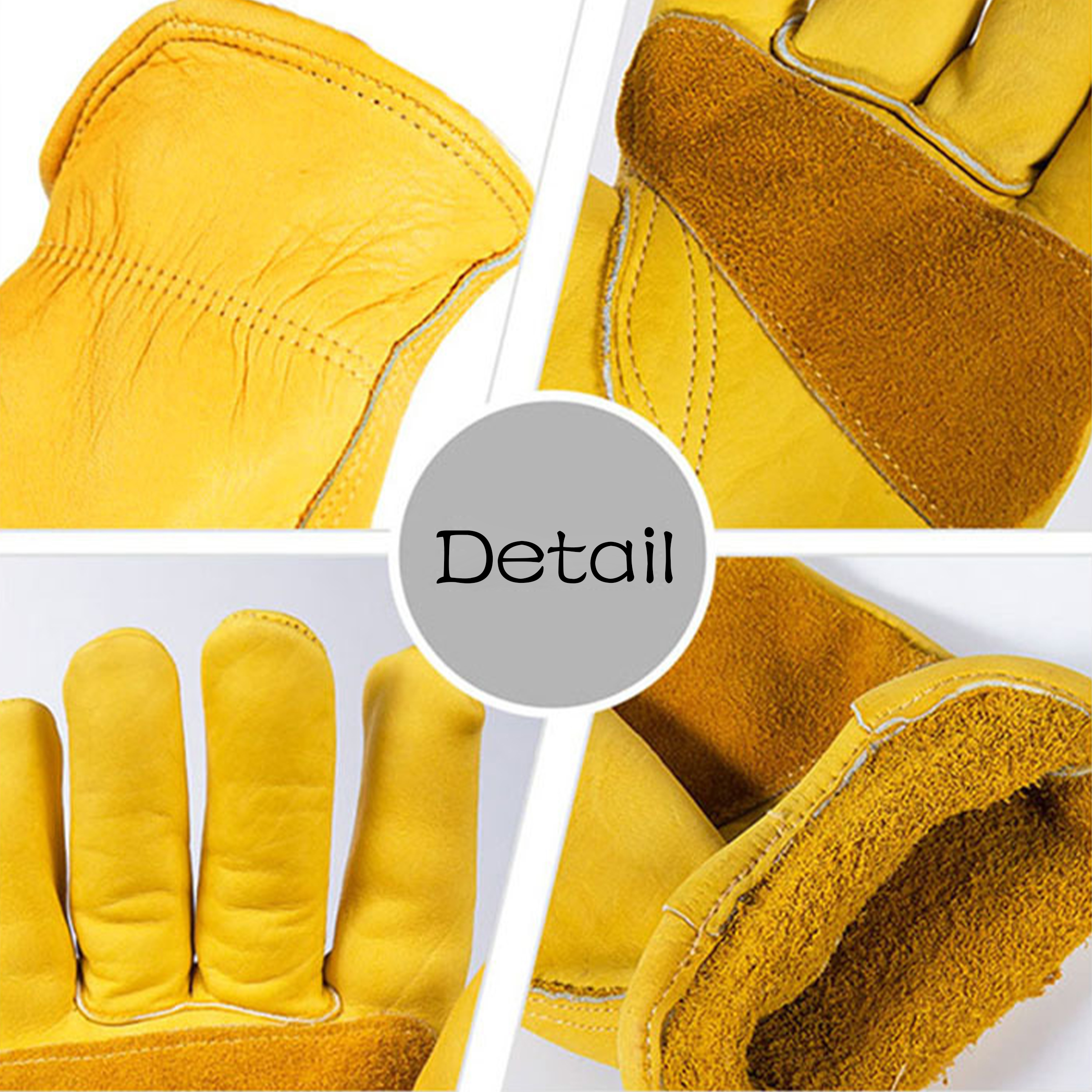Cowhide Horticultural Planting Protective Gloves 15