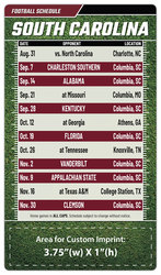 Magnet Football Sport Schedules - 4x7 Round Corners - SC