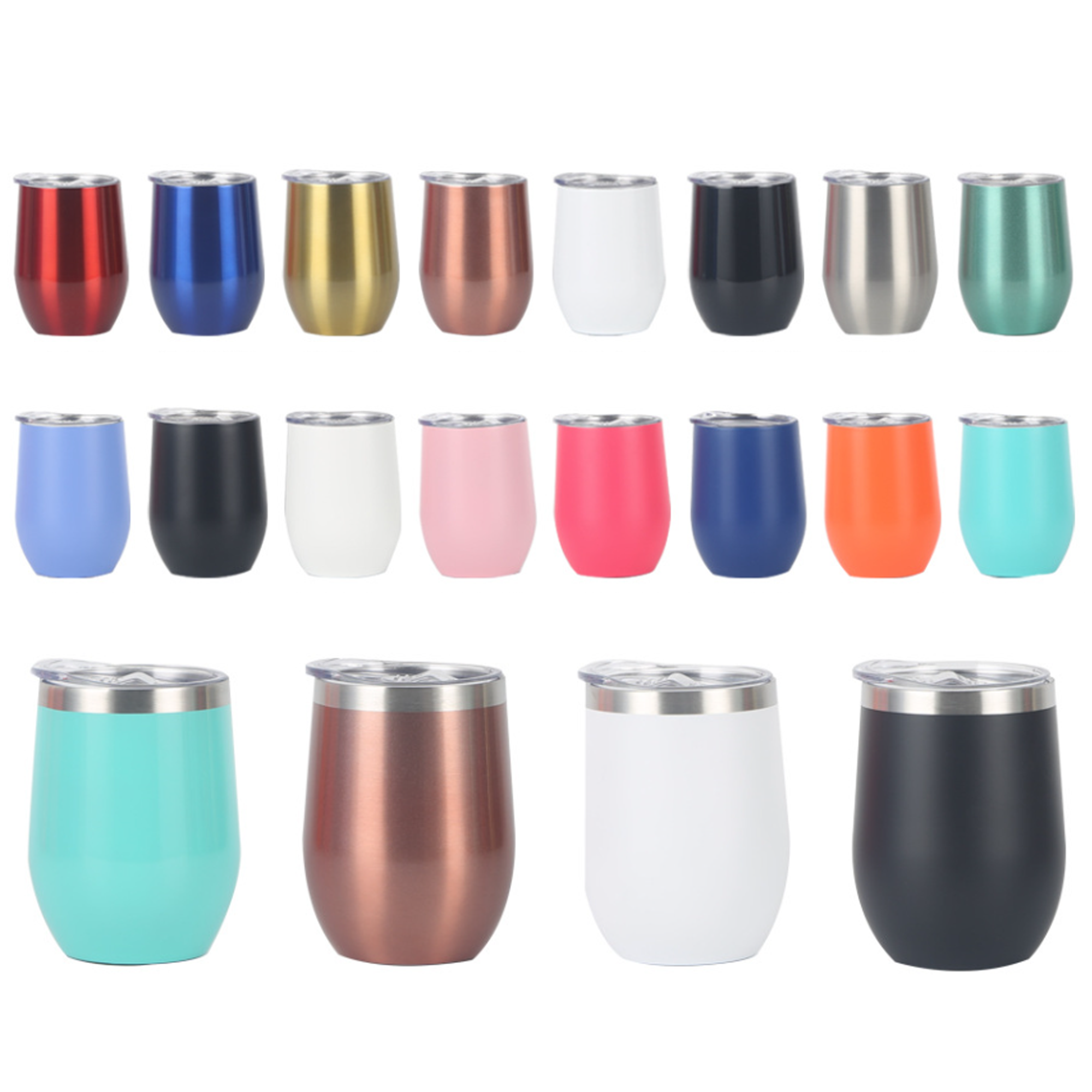 12 OZ Stainless Steel Colored Mug Coffee Cup Customize 3
