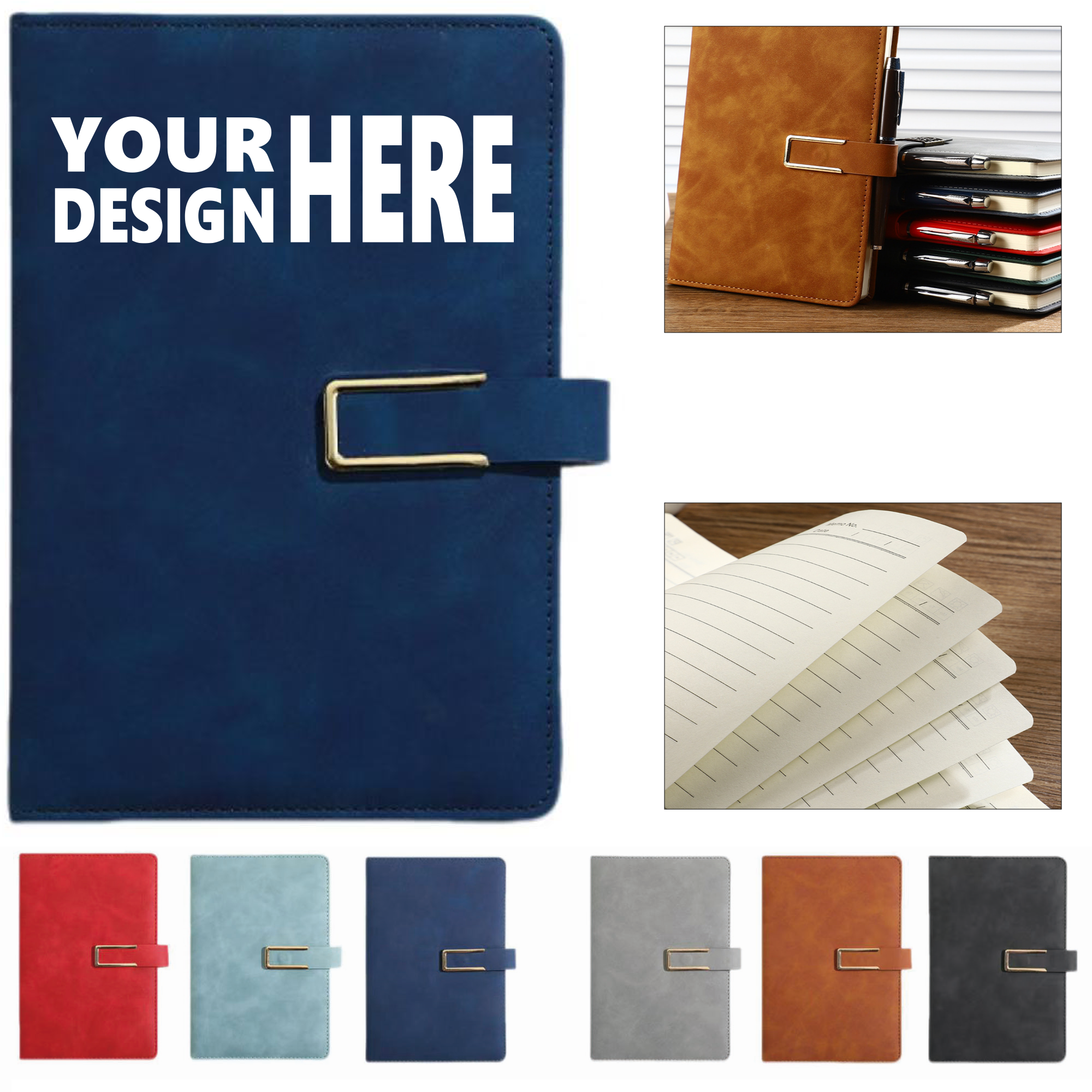 A5 Notebook Boasting Magnetic Closure
