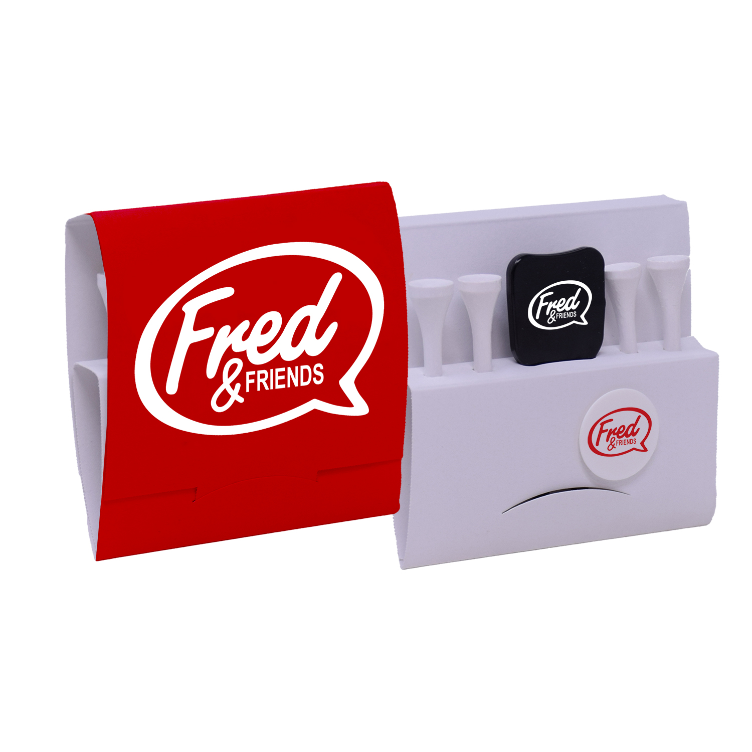 Matchbook 4-Tee Holder With Divot Tool & Ball Marker 6