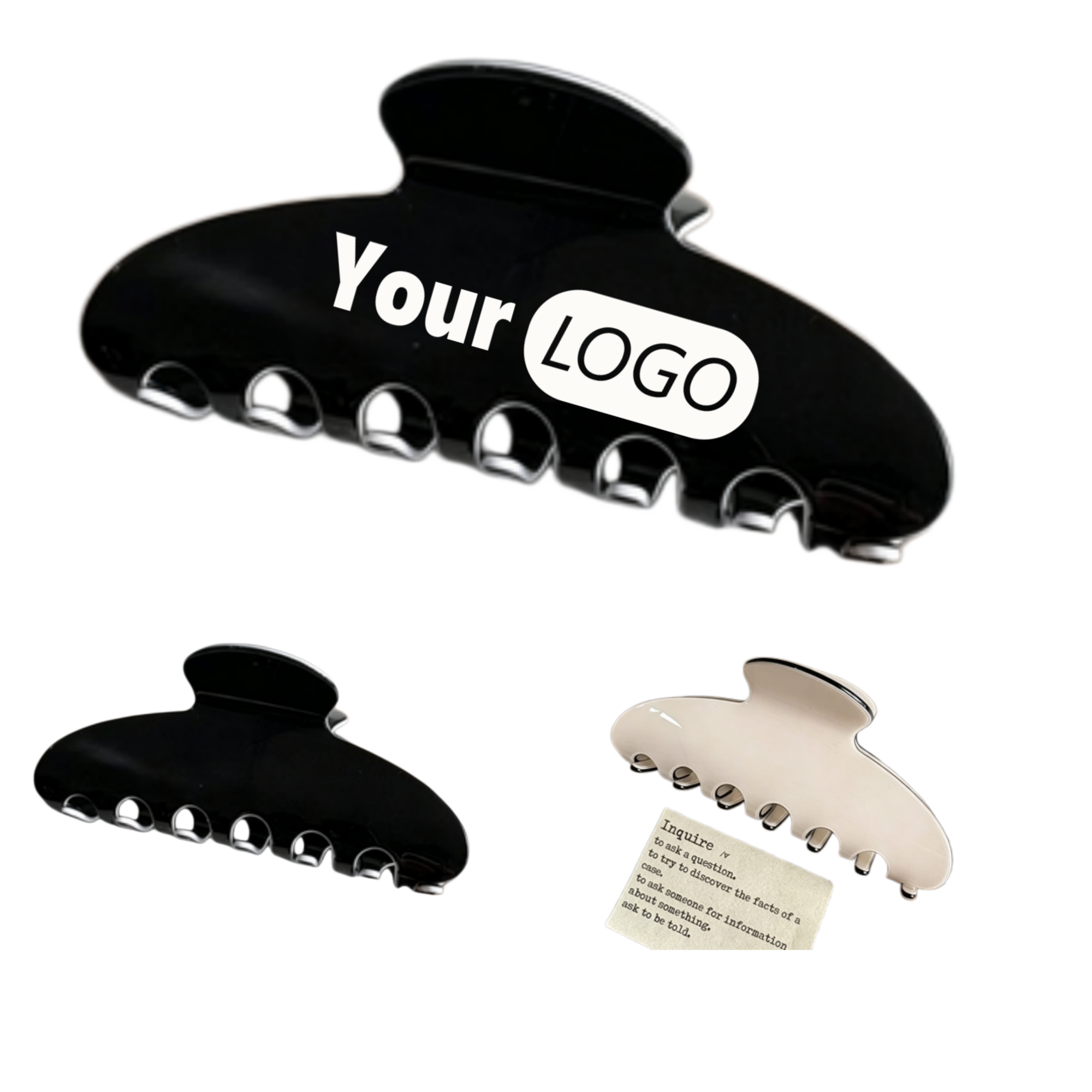 Acetate Look Hair Claw Clip 1