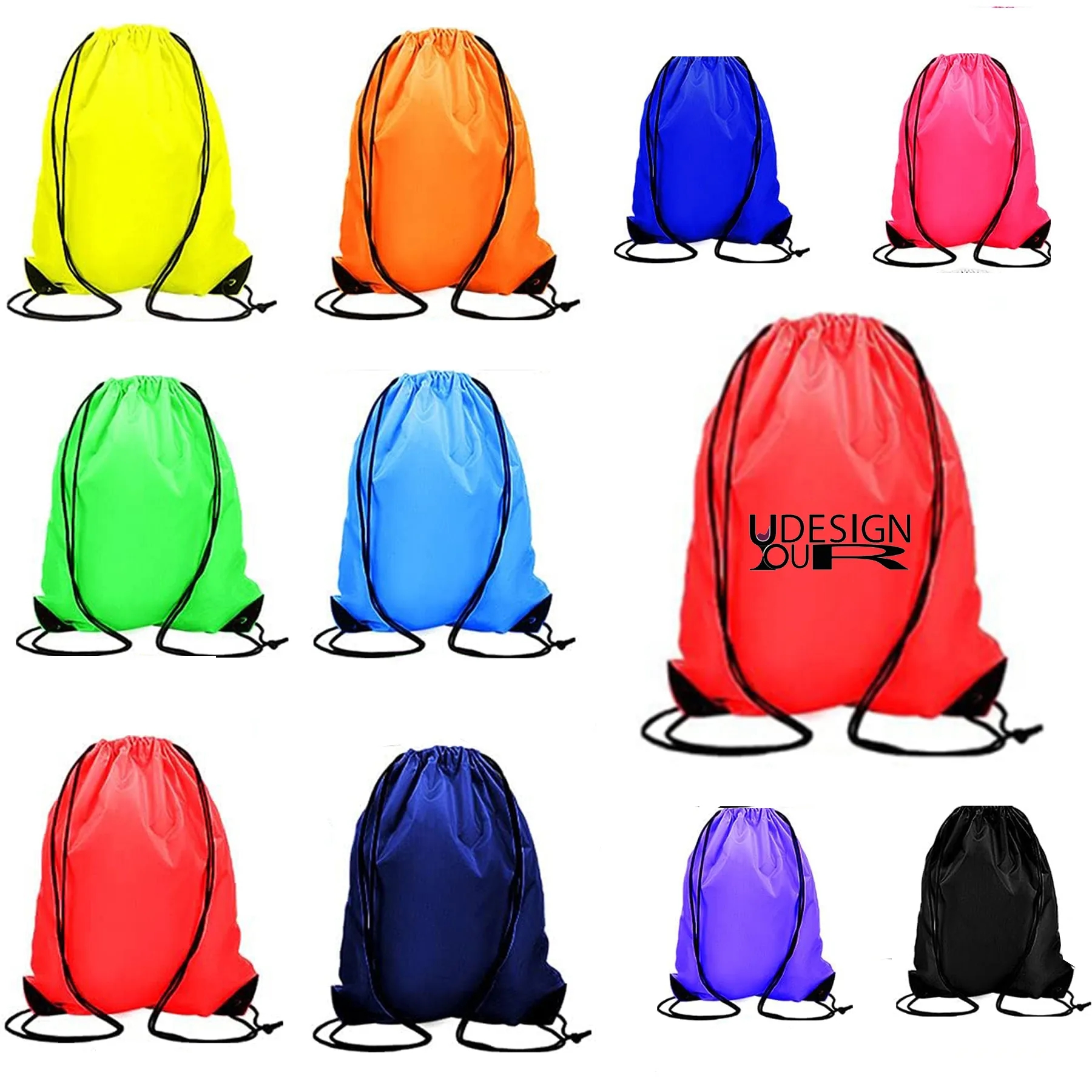Polyester Backpack Draw String Back Bag