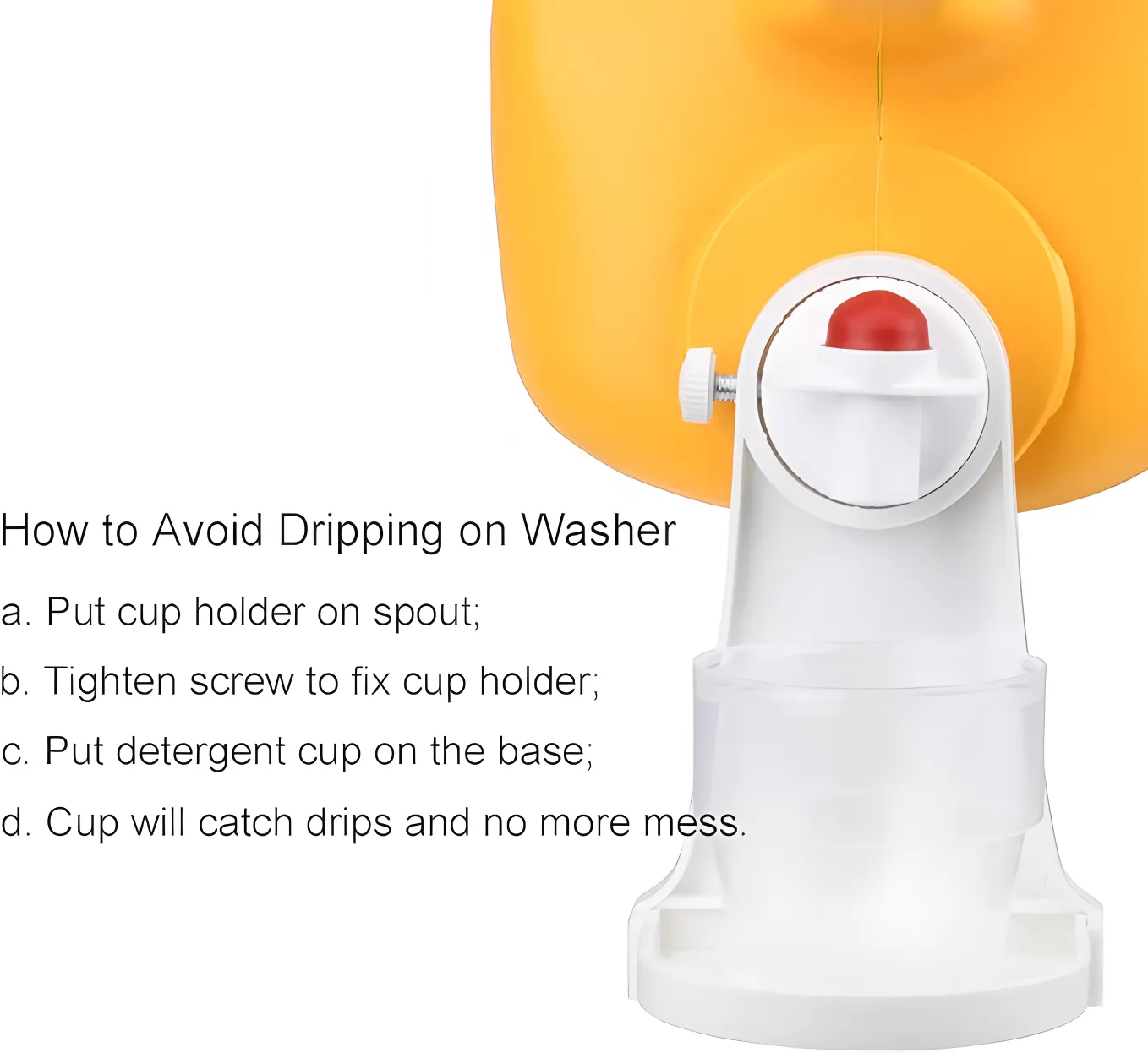Laundry Detergent Cup Holder with Drip Tray 12