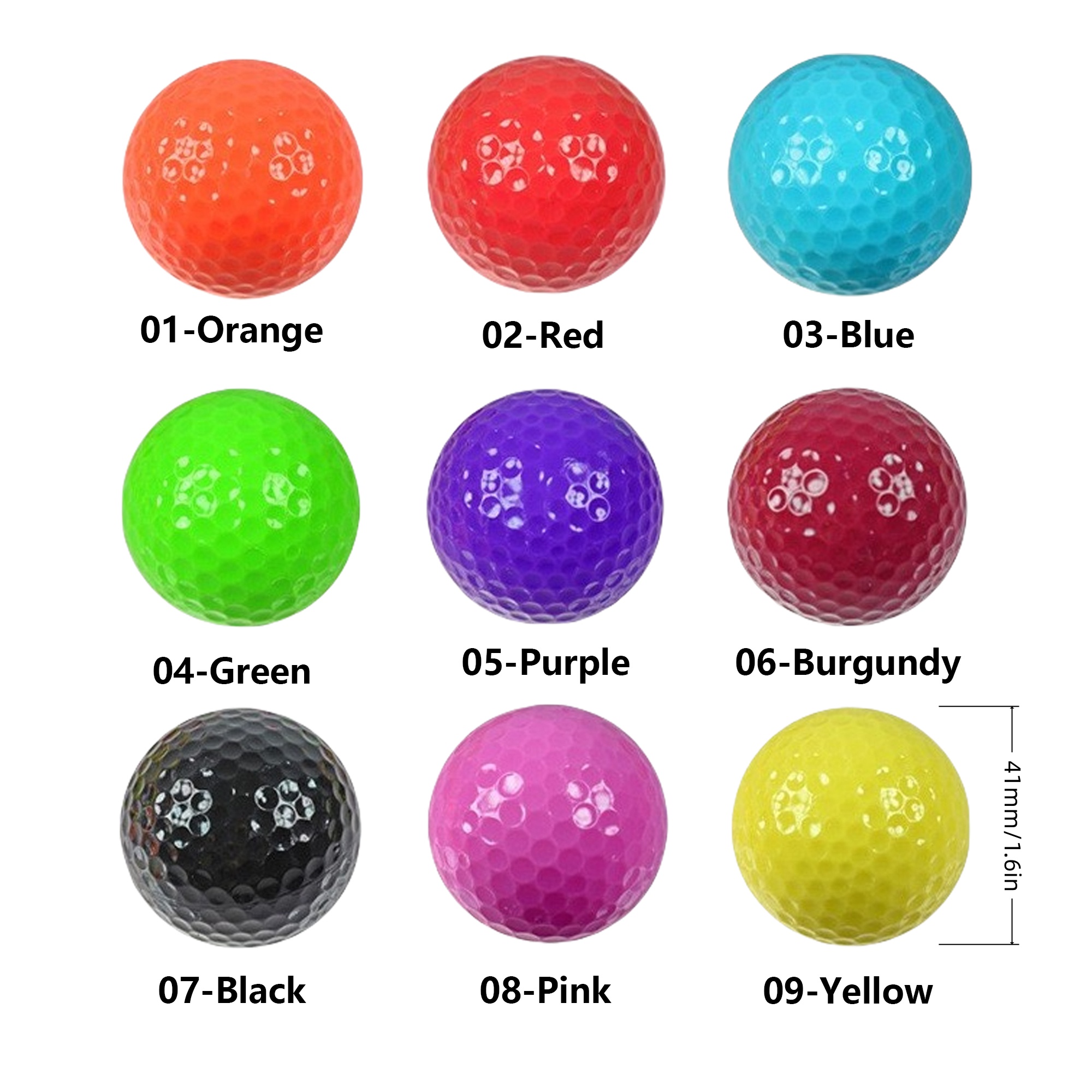Vibrant Colored Golf Balls 4