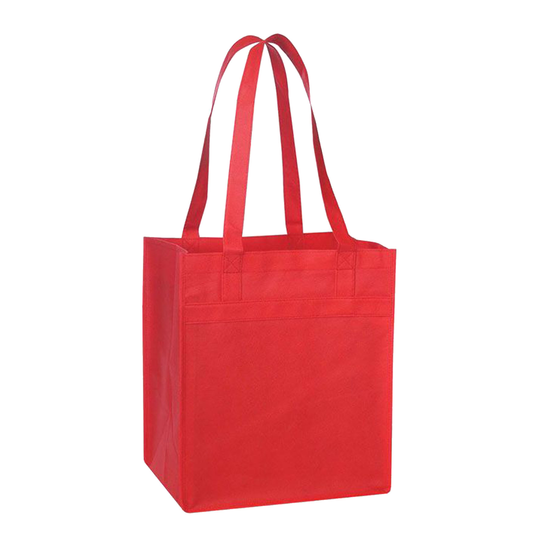 100gm Non Woven Tote with Fabric Covered Bottom 18