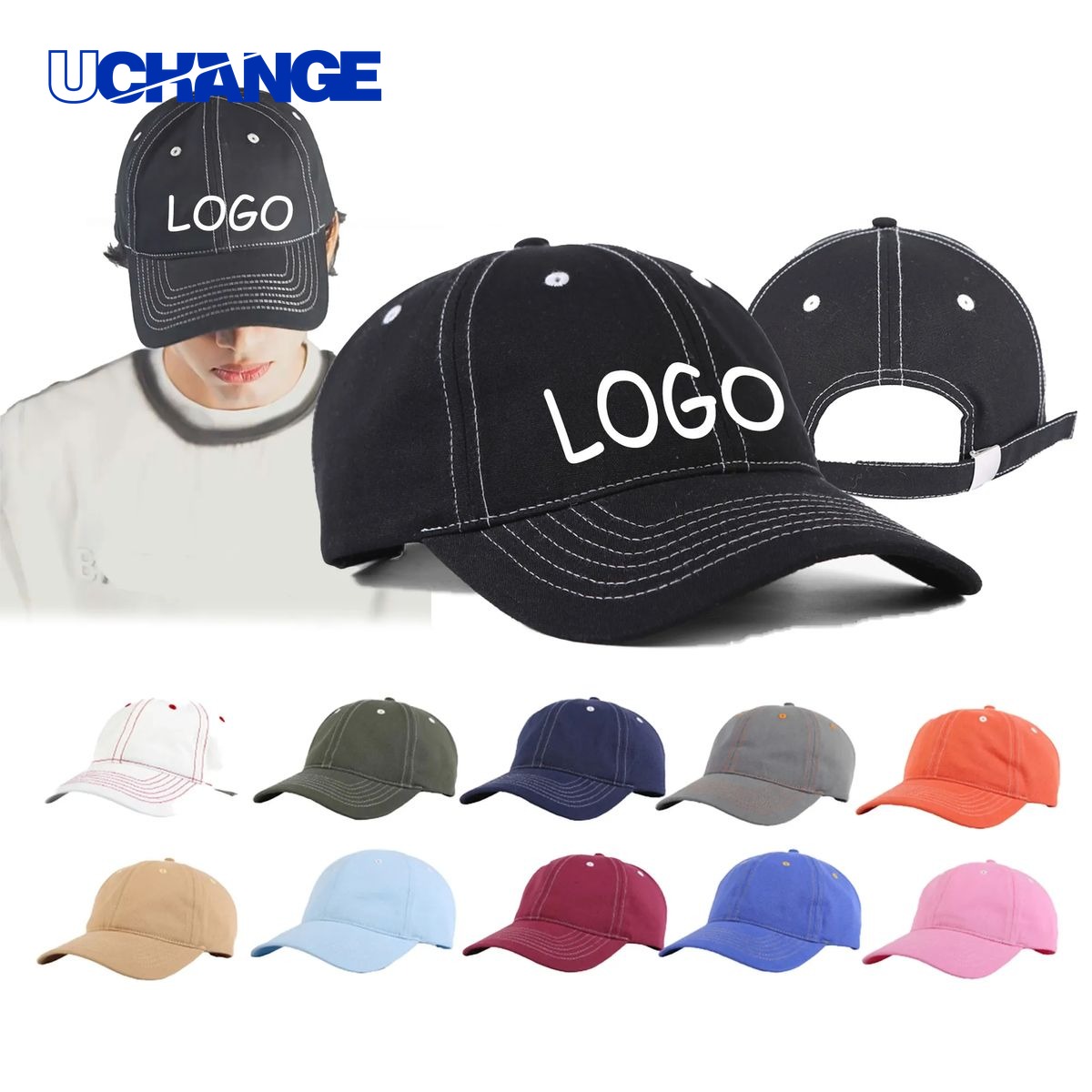 Cotton 6-Panel Baseball Cap