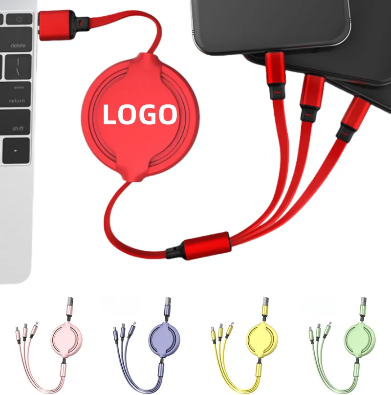 3-in-1 Retractable Charge Cables