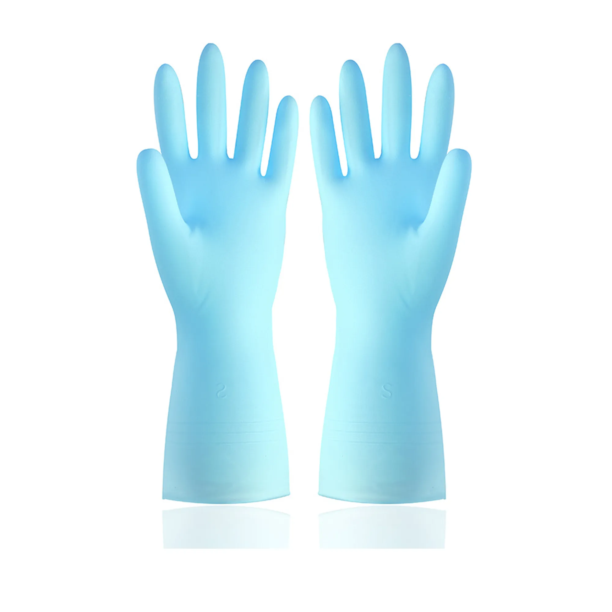 Mixing Color Kitchen Rubber Gloves 14