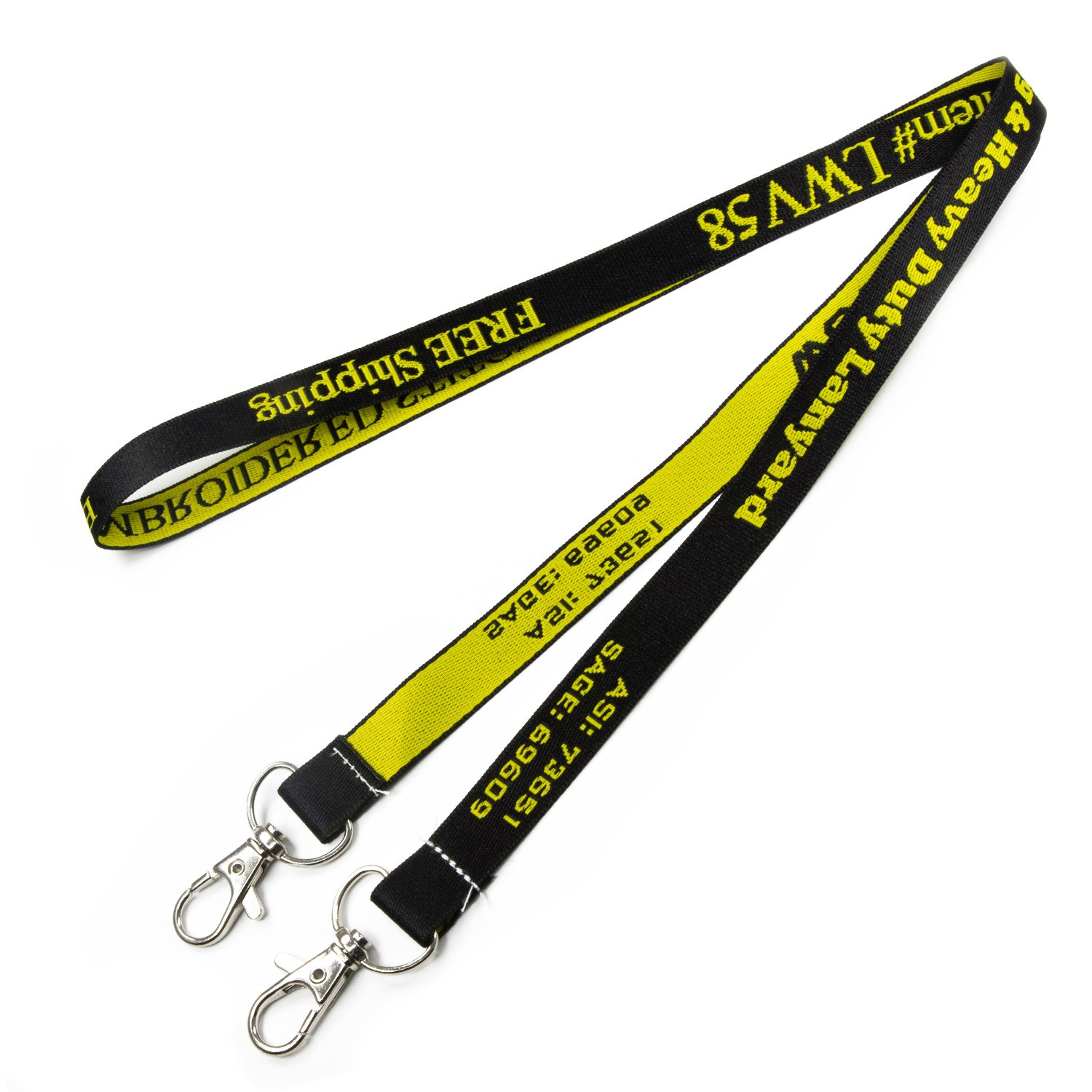 5/8 inch Double Ended Woven Lanyards