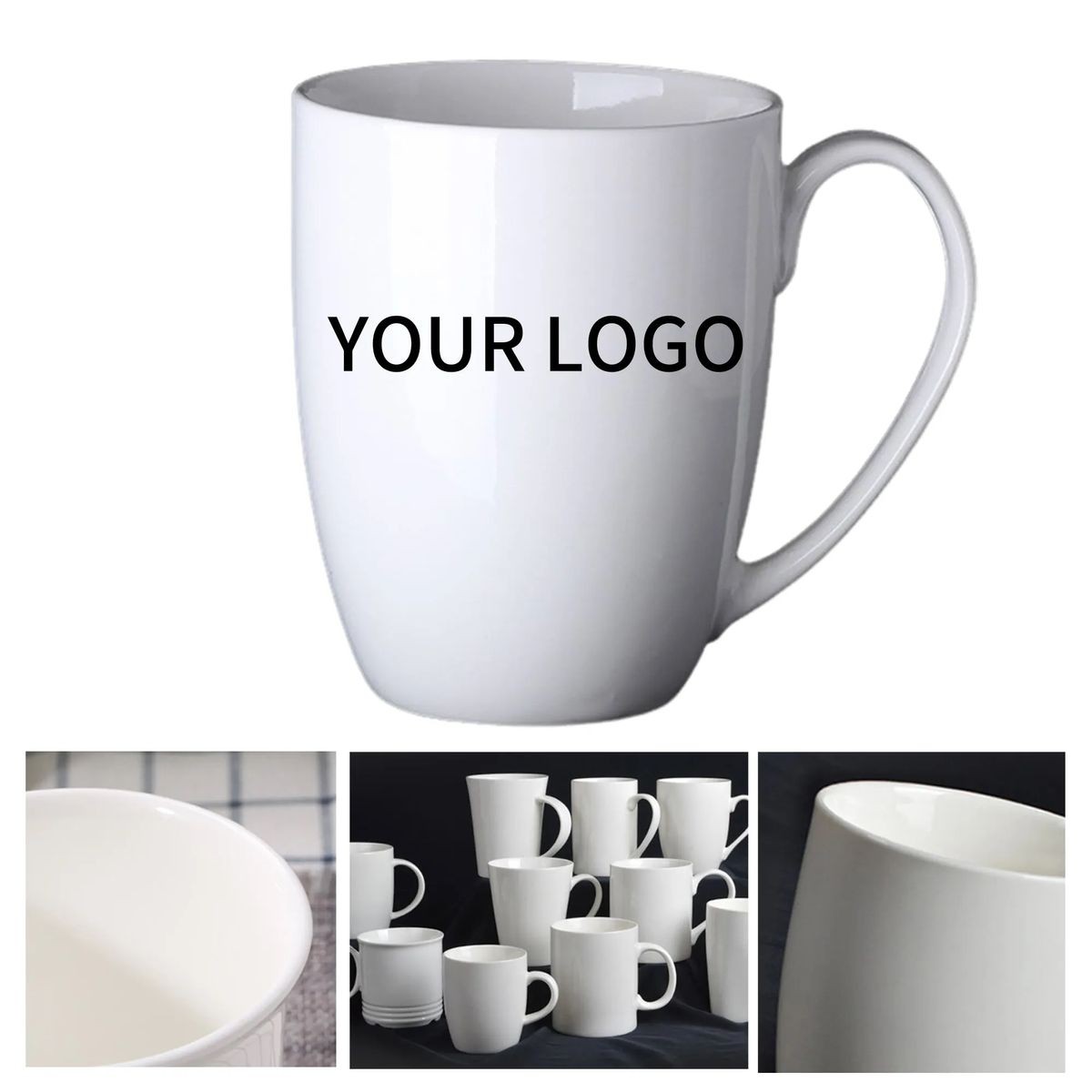 Microwave Friendly Ceramic Mug with Comfortable Grip