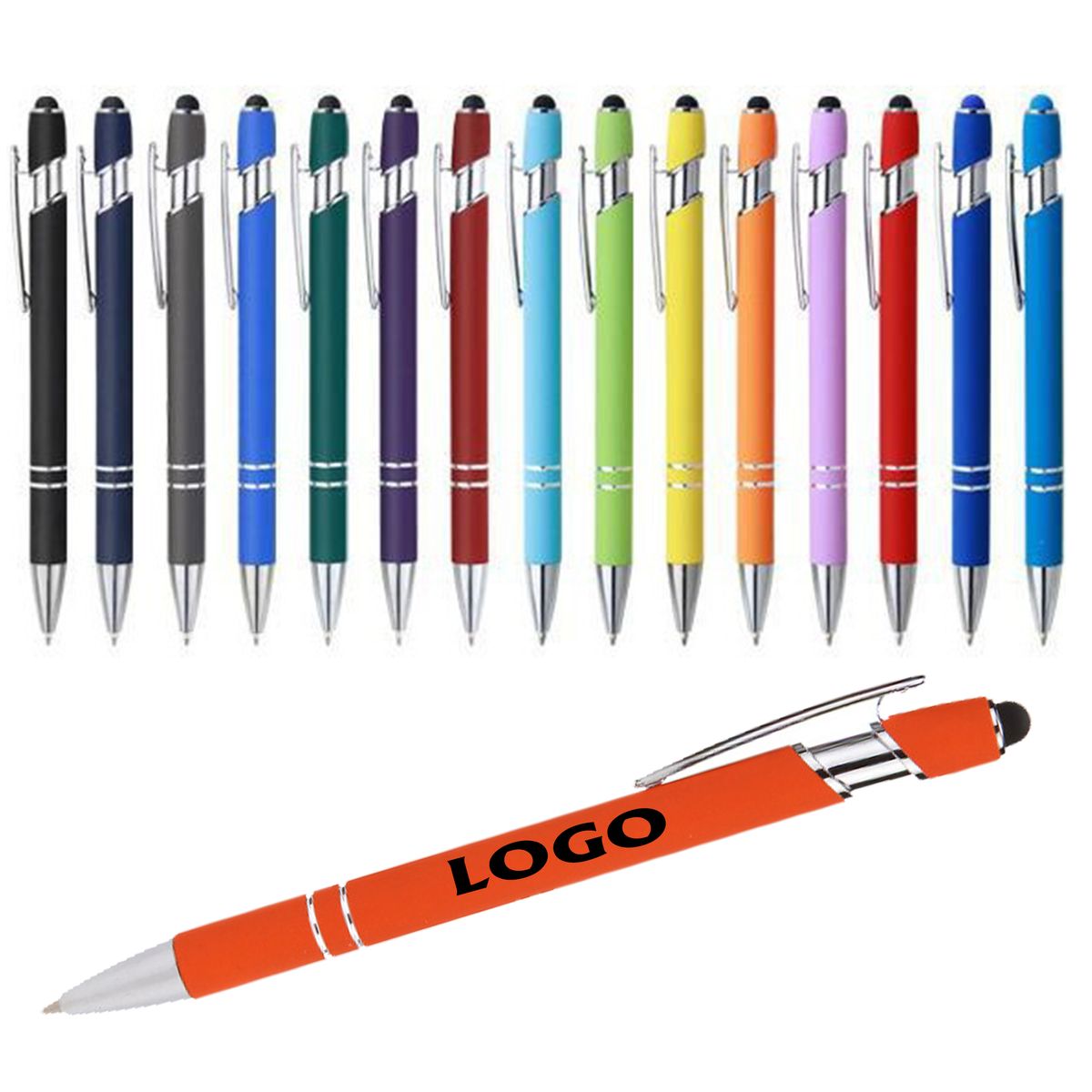 Retractable Stylus Tip Ballpoint Pen