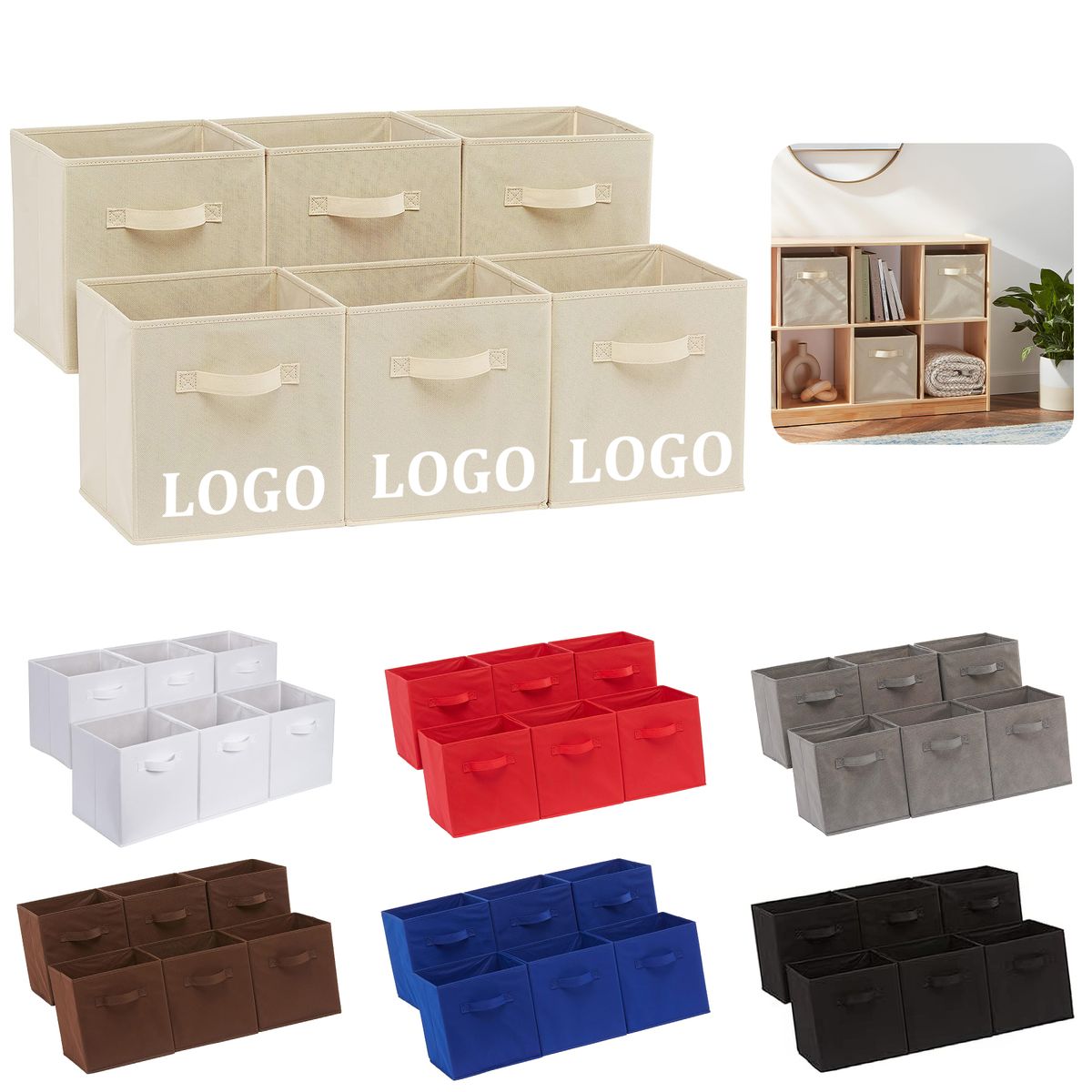 Collapsible Fabric Storage Cubes