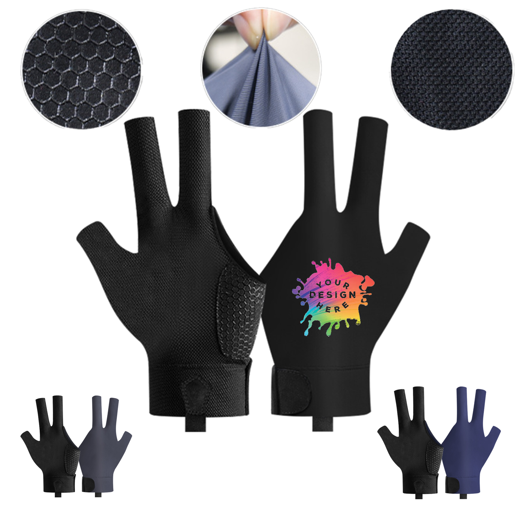 Breathable Left Handed Single Billiard Glove MOQ 50 2