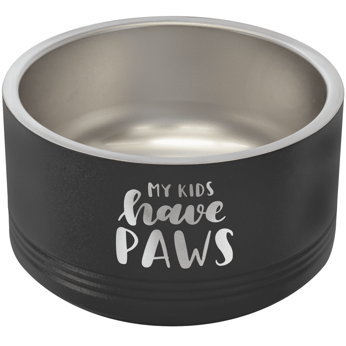 Polar Camel 18 oz. Small Black Pet Bowl 3