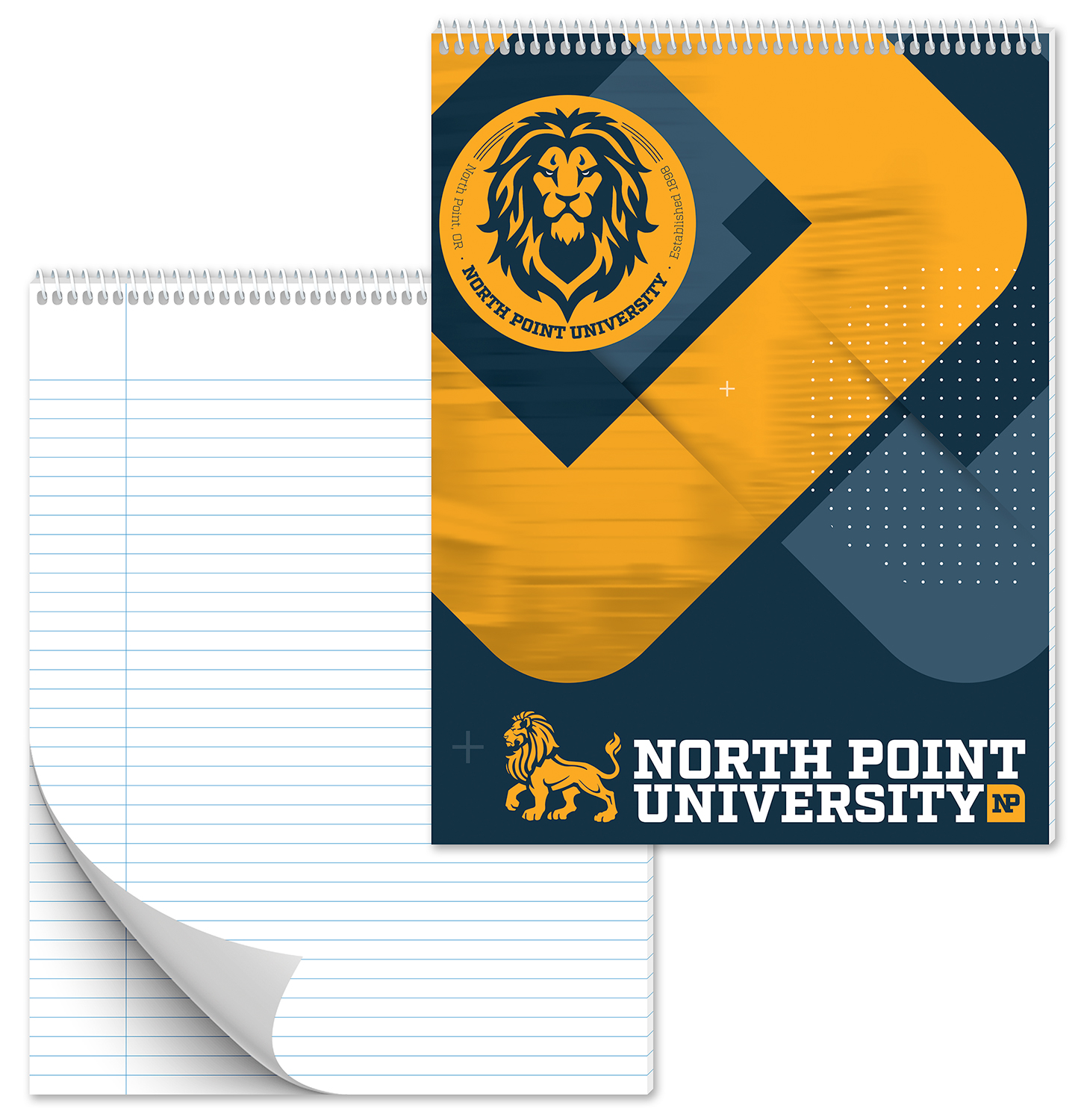 Spiral Bound Notebook - 50 Sheets - 8x10.5 (Top Bound)