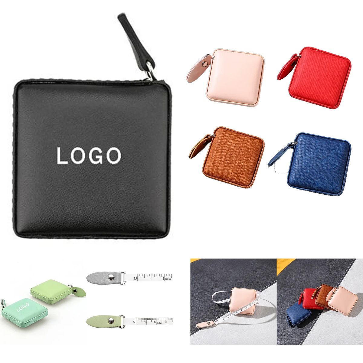 Mini Pu Leather Tape Measure