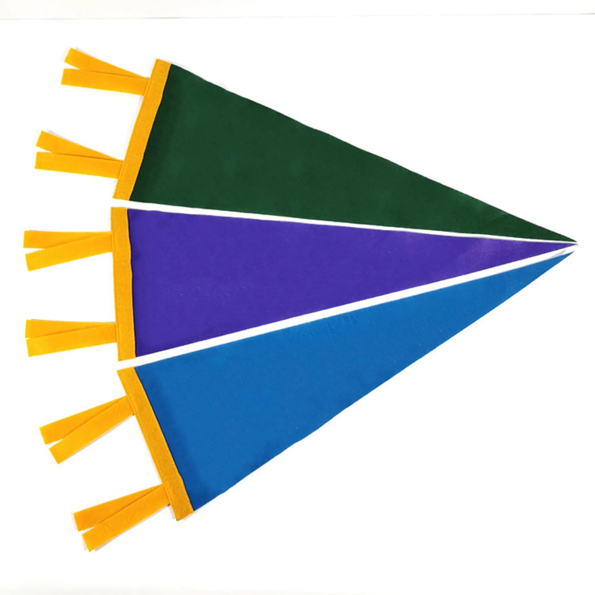 Custom Full Color Triangle Felt Pennat Flags 6
