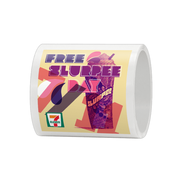 4" x 4" Square Roll Labels