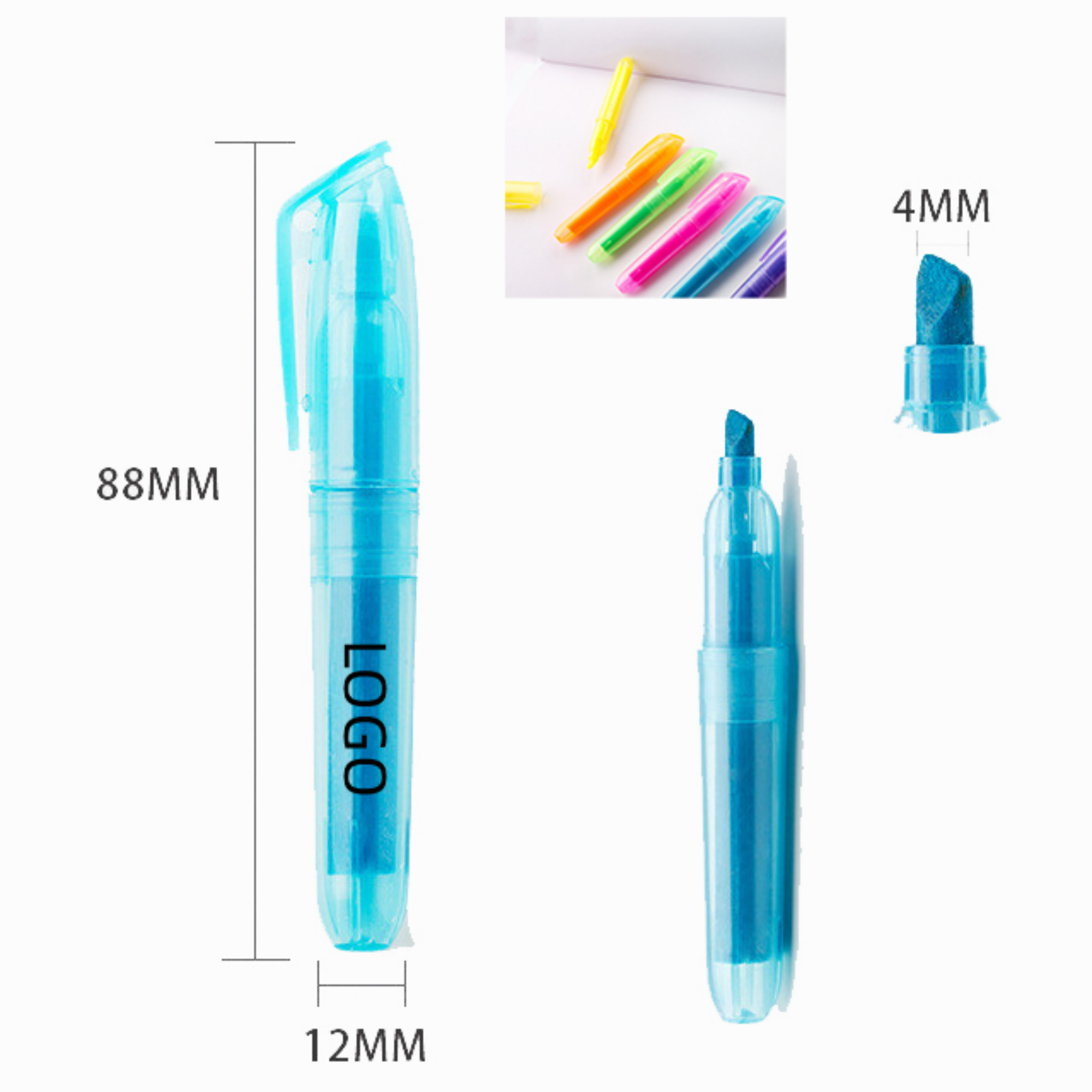 Chisel Tip Marker Pen MOQ 100PCS 6