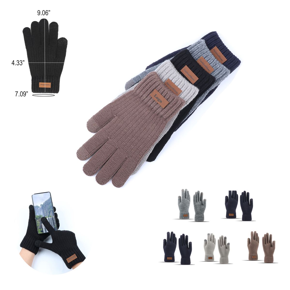 Winter Must-Have Soft Knit Lining Touch Screen Gloves 6