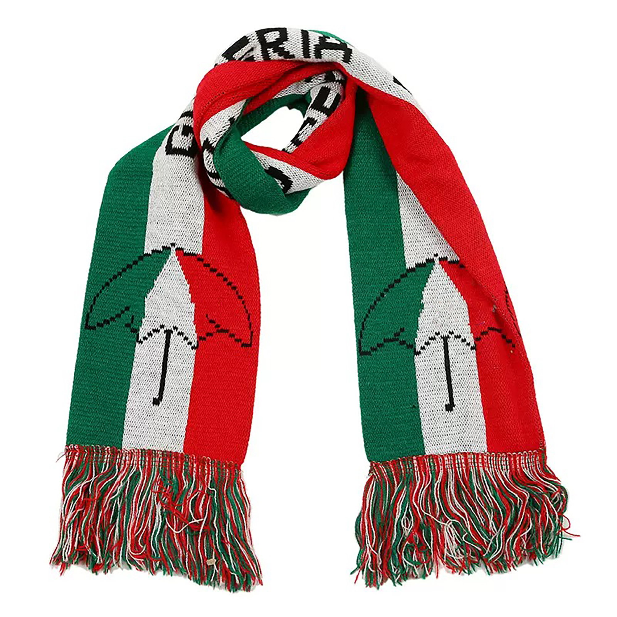 Double-Sided Knit Acrylic Scarf with Custom Design 11