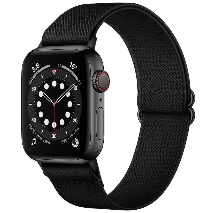 Apple Watch Mesh Bands - Black Nylon 42mm/44mm/45mm Face 3
