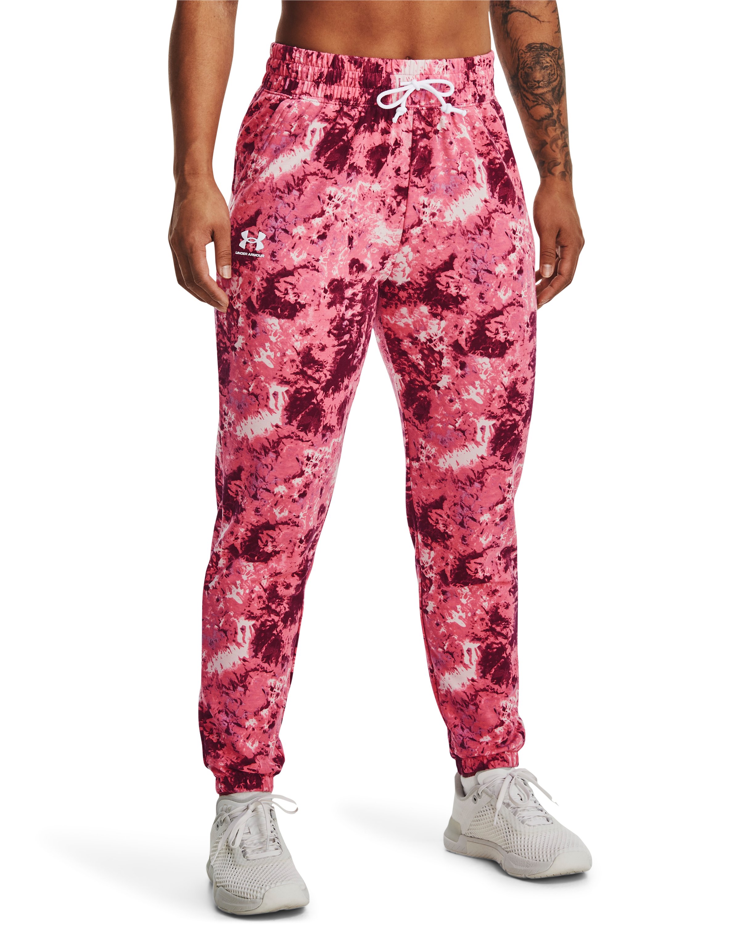 Women's UA Rival Terry Printed Joggers  12
