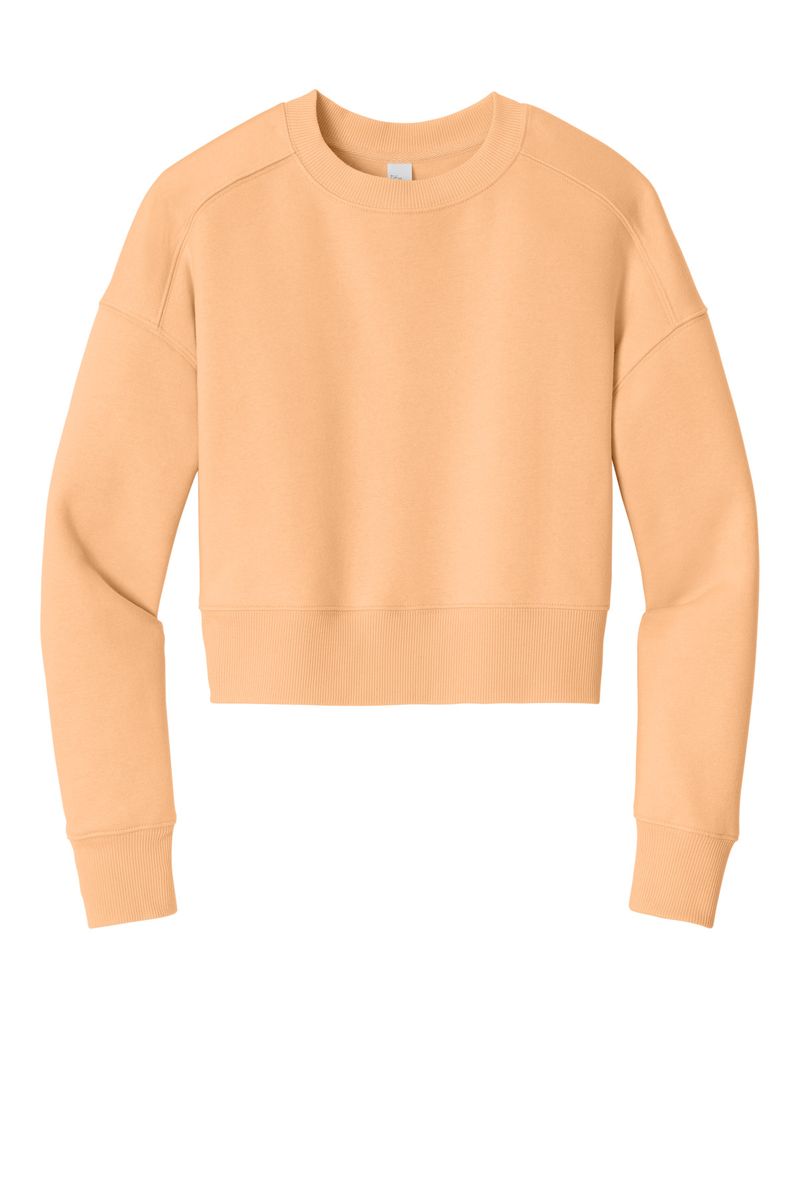 District Women's Perfect Weight Fleece Cropped Crew DT1105