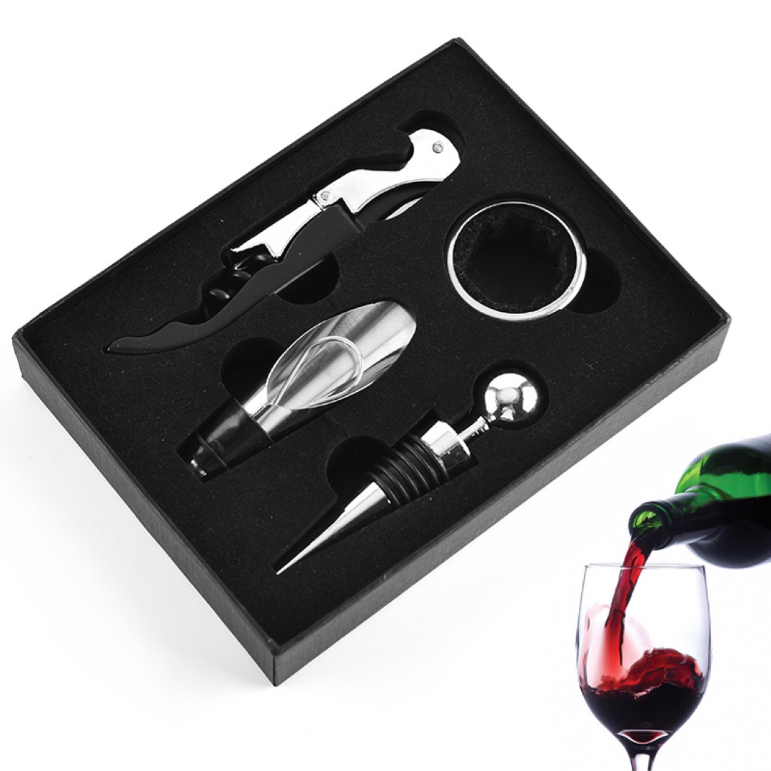 Red Wine Bottle Opener Set
