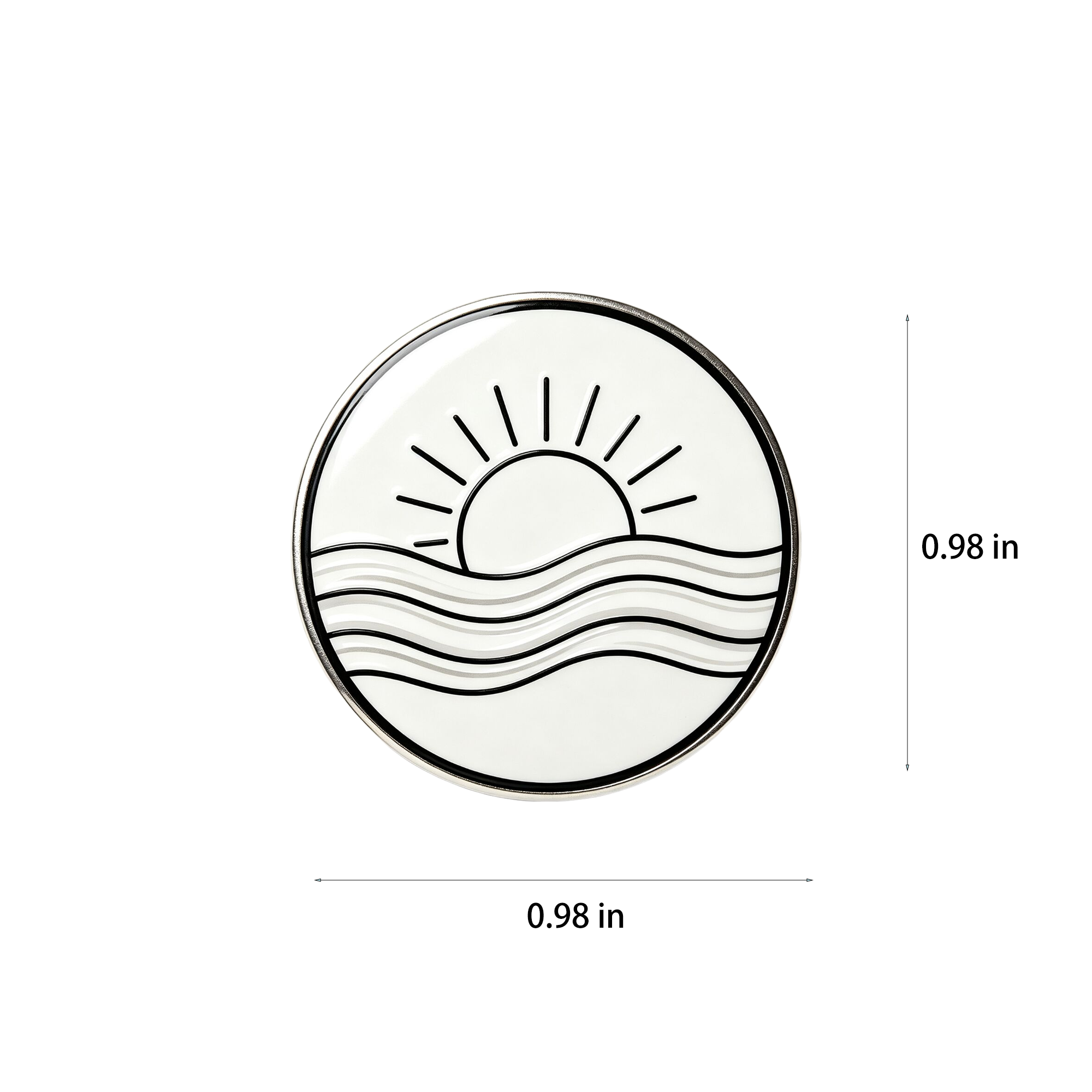 1 Inch Custom Round Metal Pin Badge 4