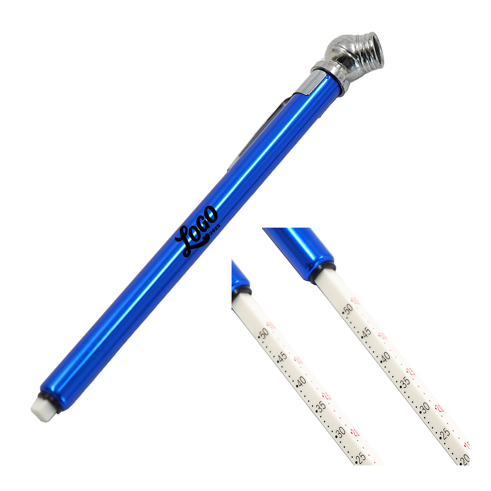 Aluminum Pencil Tire Pressure Gauge (10-50 PSI Reading) 3