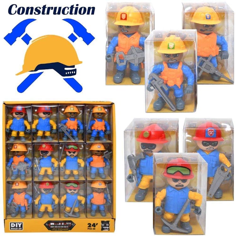 Construction Toy Figures 3" 3