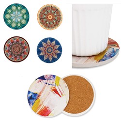 Round And Square Absorbent Ceramic Coasters