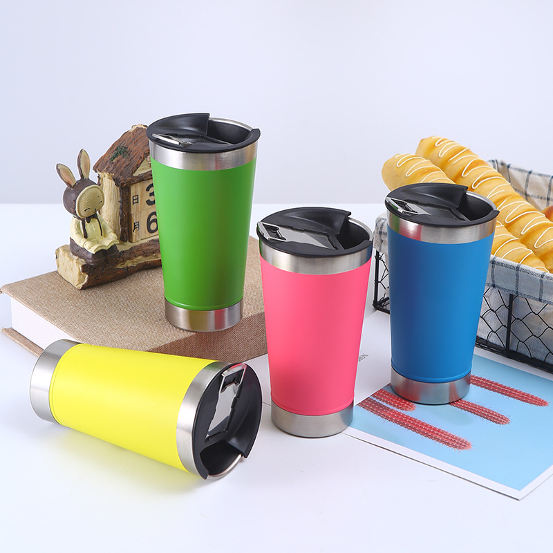 Stainless Steel Tumbler With Bottle Opener
