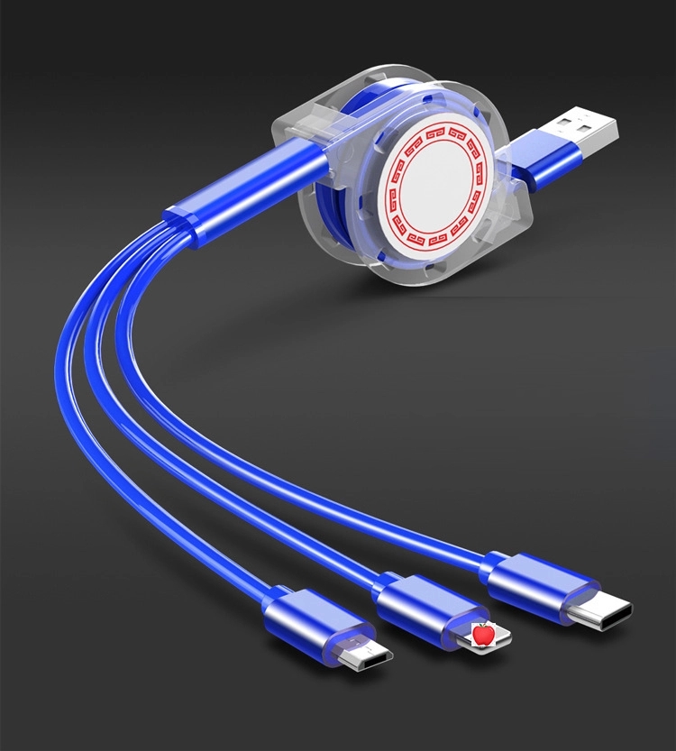 Retractable 3-IN-1 Charging Cable