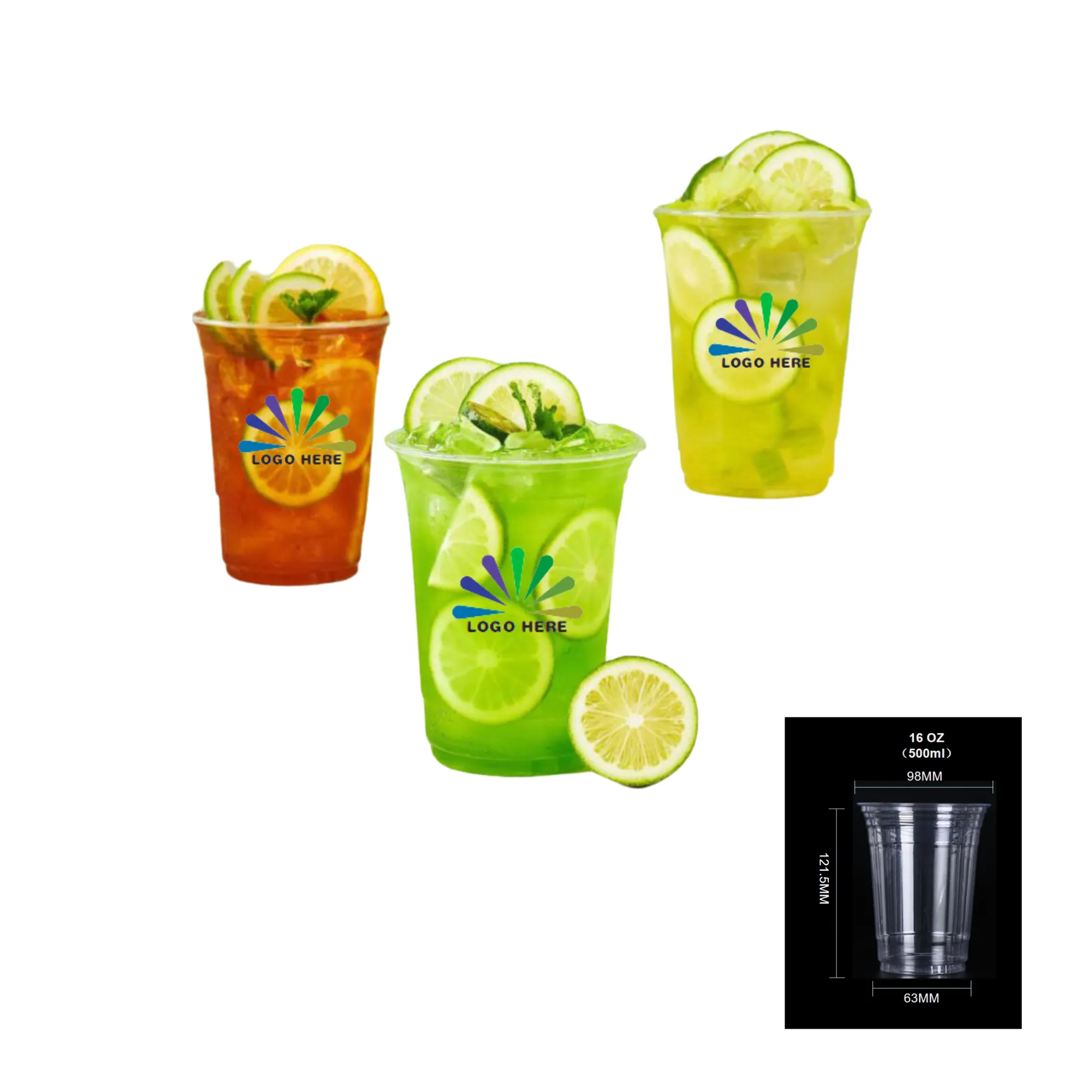 Clear Plastic Disposable Coffee Cups 4
