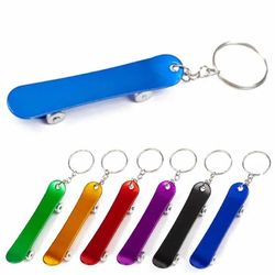 Mini Skateboard Key Chain Cute Car Keyring Bottle Opener