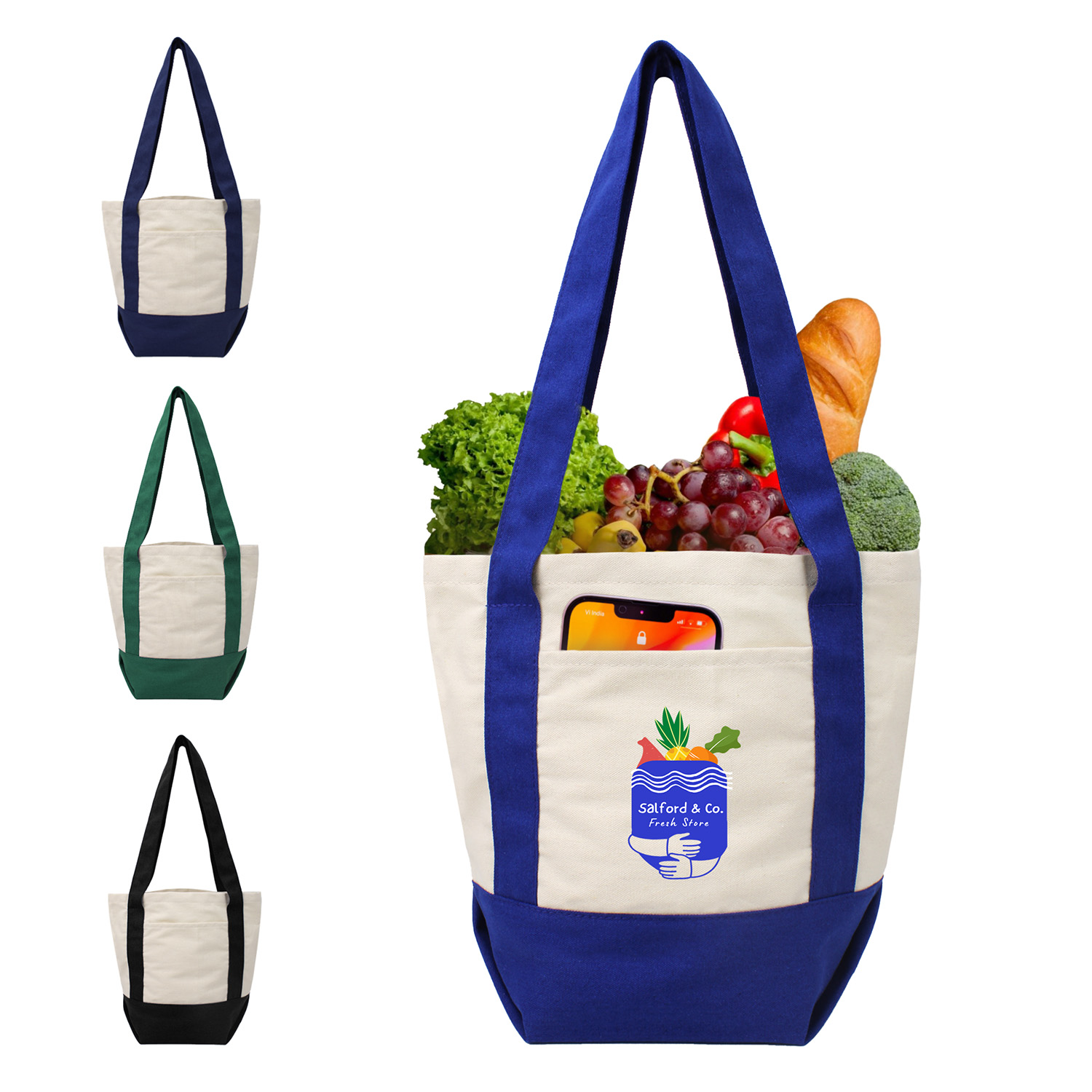 10 Oz Mini Cotton Canvas Boat Tote 4