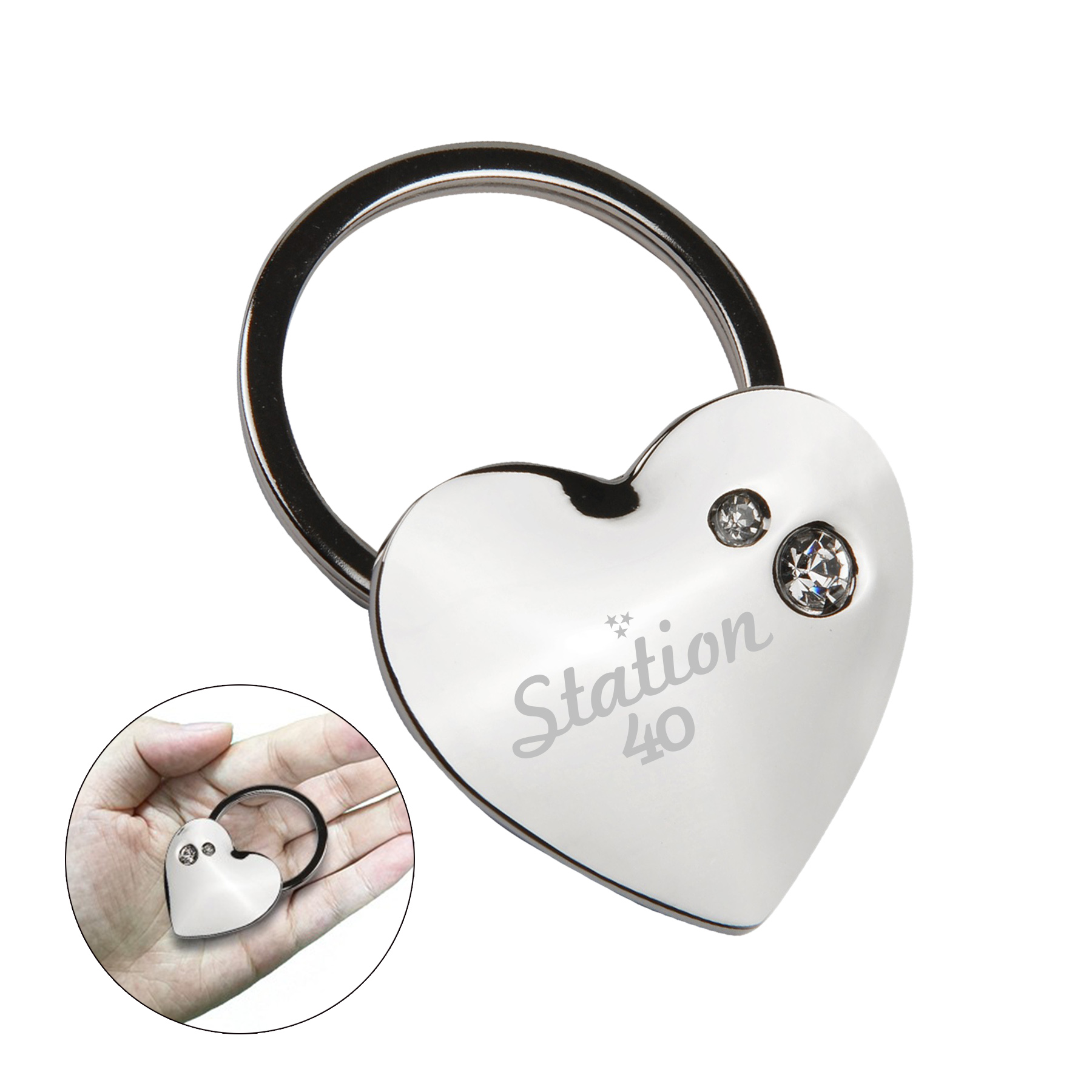 Heart Key Tag (Key Chain, Keychain, Key chains) 8