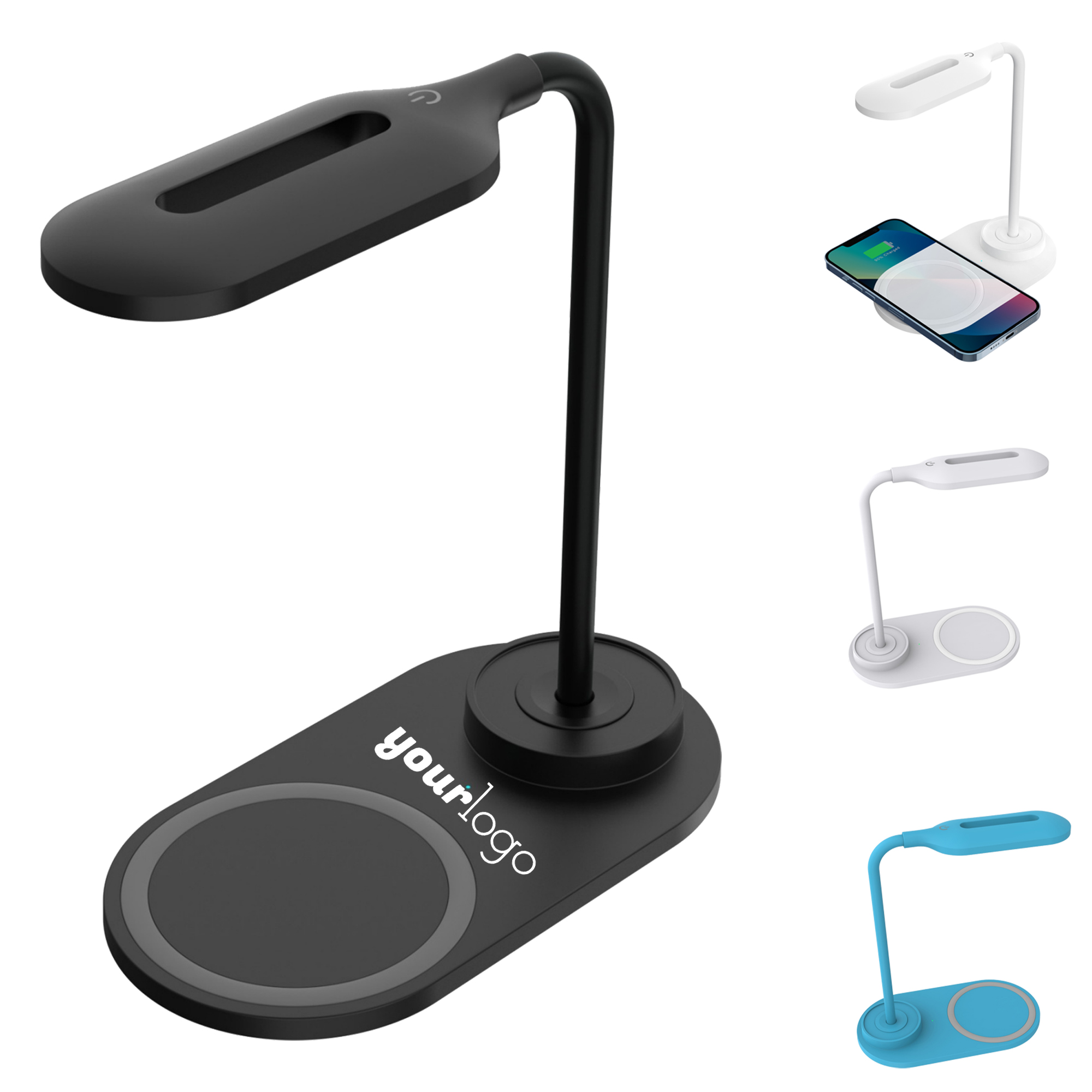 Adjustable LED Desk Lamp & Wireless Charger Combo 7