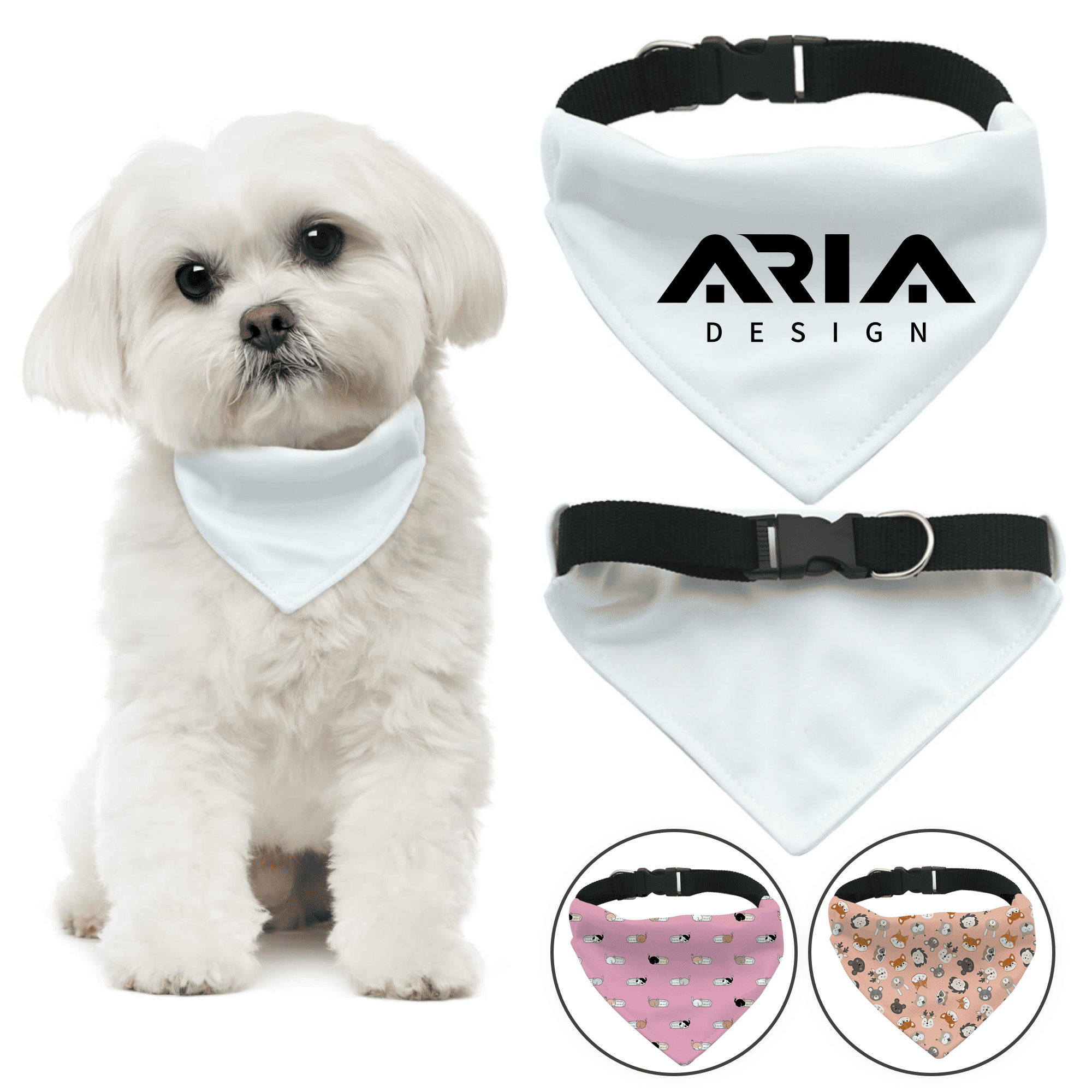 Adjustable Nylon Strap Dog Neckwear Scarf 4