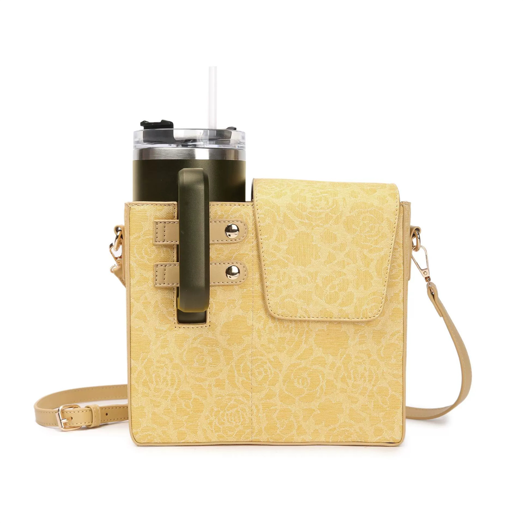 Crossbody Case with Sports Water Bottle Holder 46