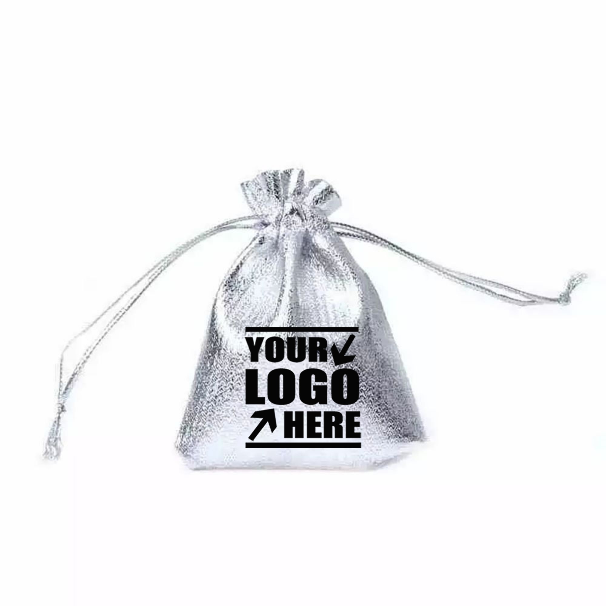Golden & Silvery Shining Drawstring Gift Bags