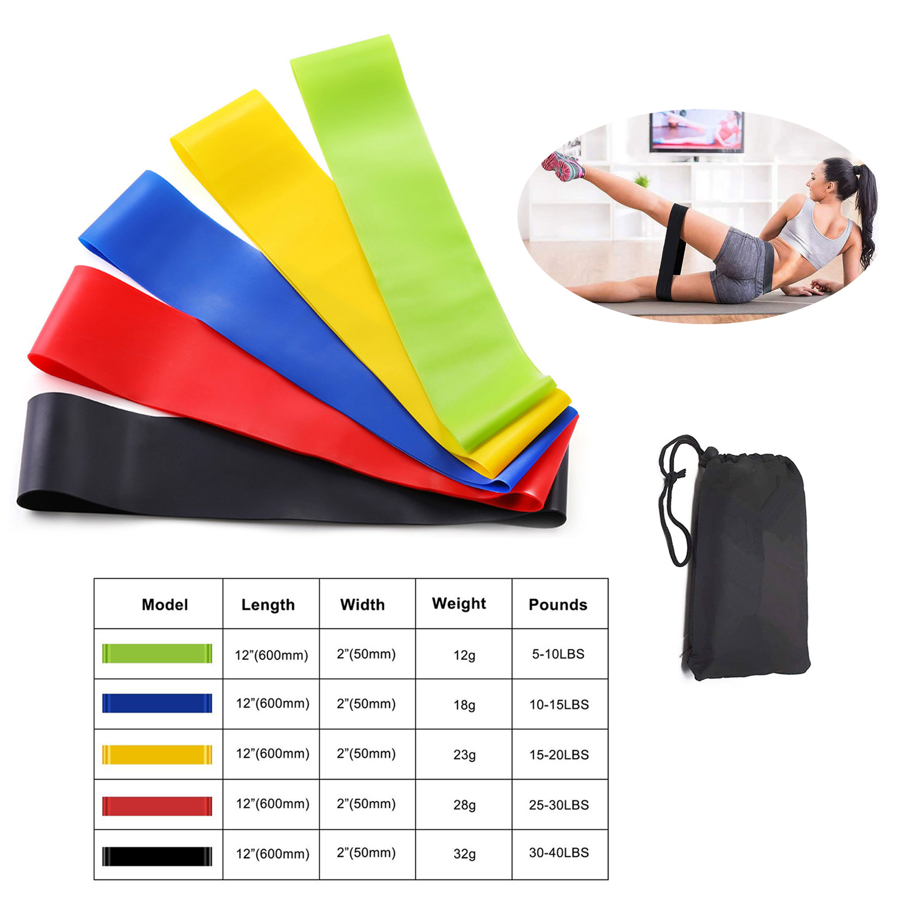 TPE Yoga Resistance Band Kits