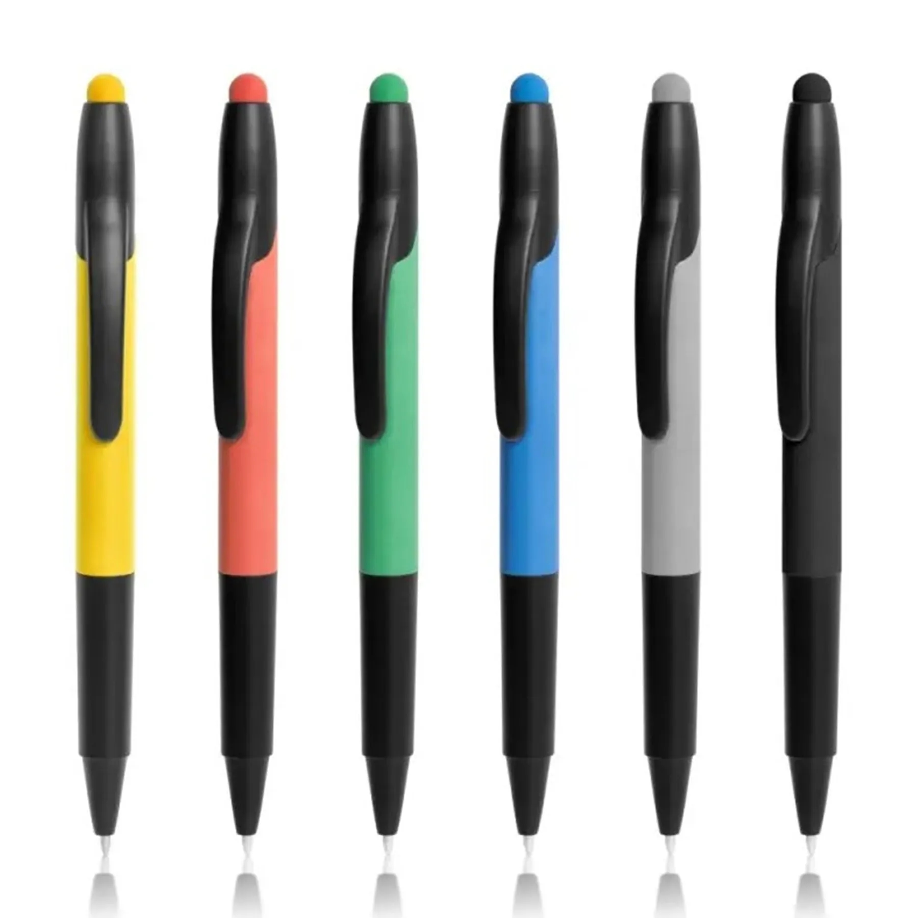 Plastic Ballpoint Stylus Pen Highlighter MOQ100