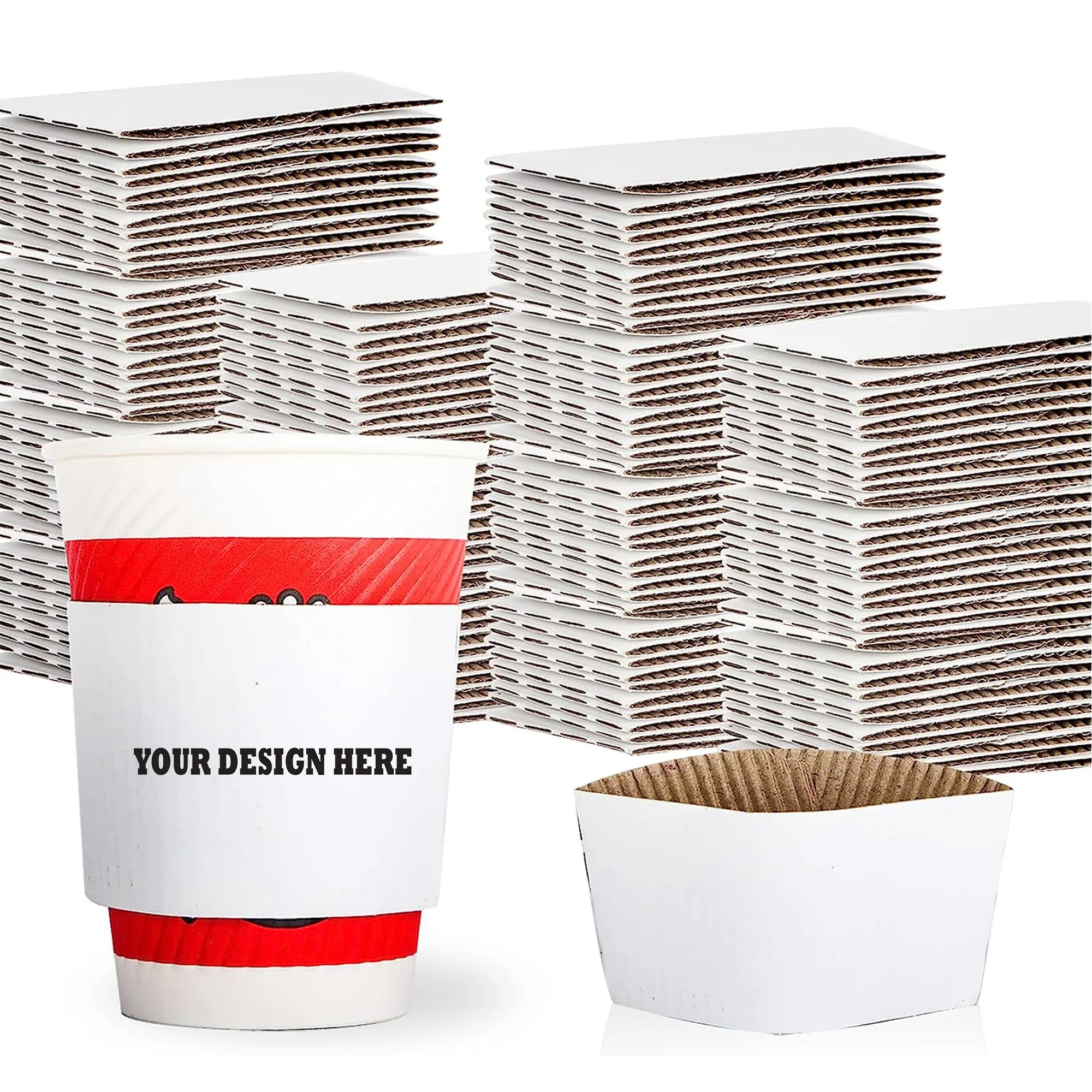 Full Color Corrugated Paper Cup Sleeves 4