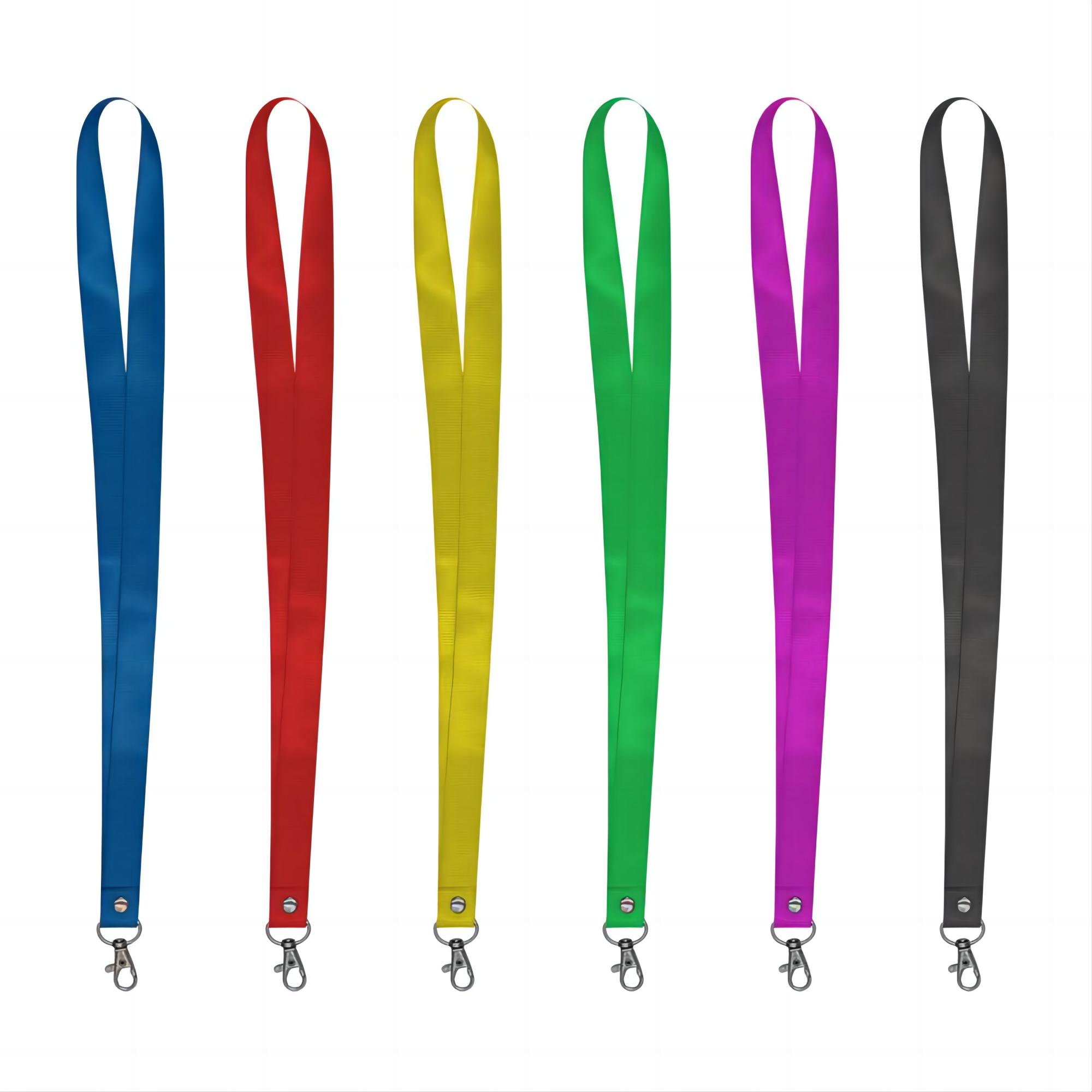 Full color 3/4" Polyester Detachable Buckle Lanyard